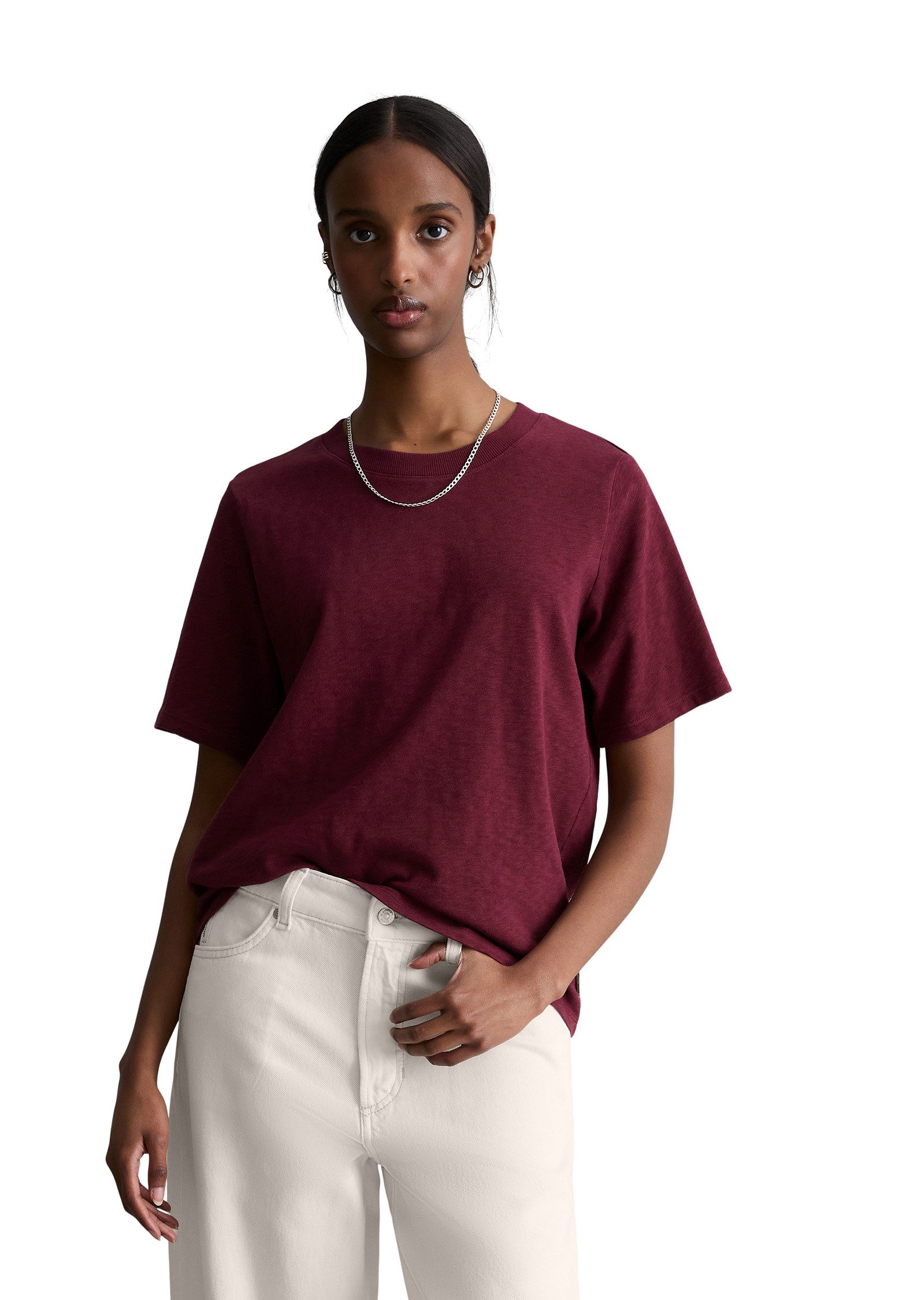 Marc O'Polo DENIM T-Shirt aus softer Bio-Baumwolle