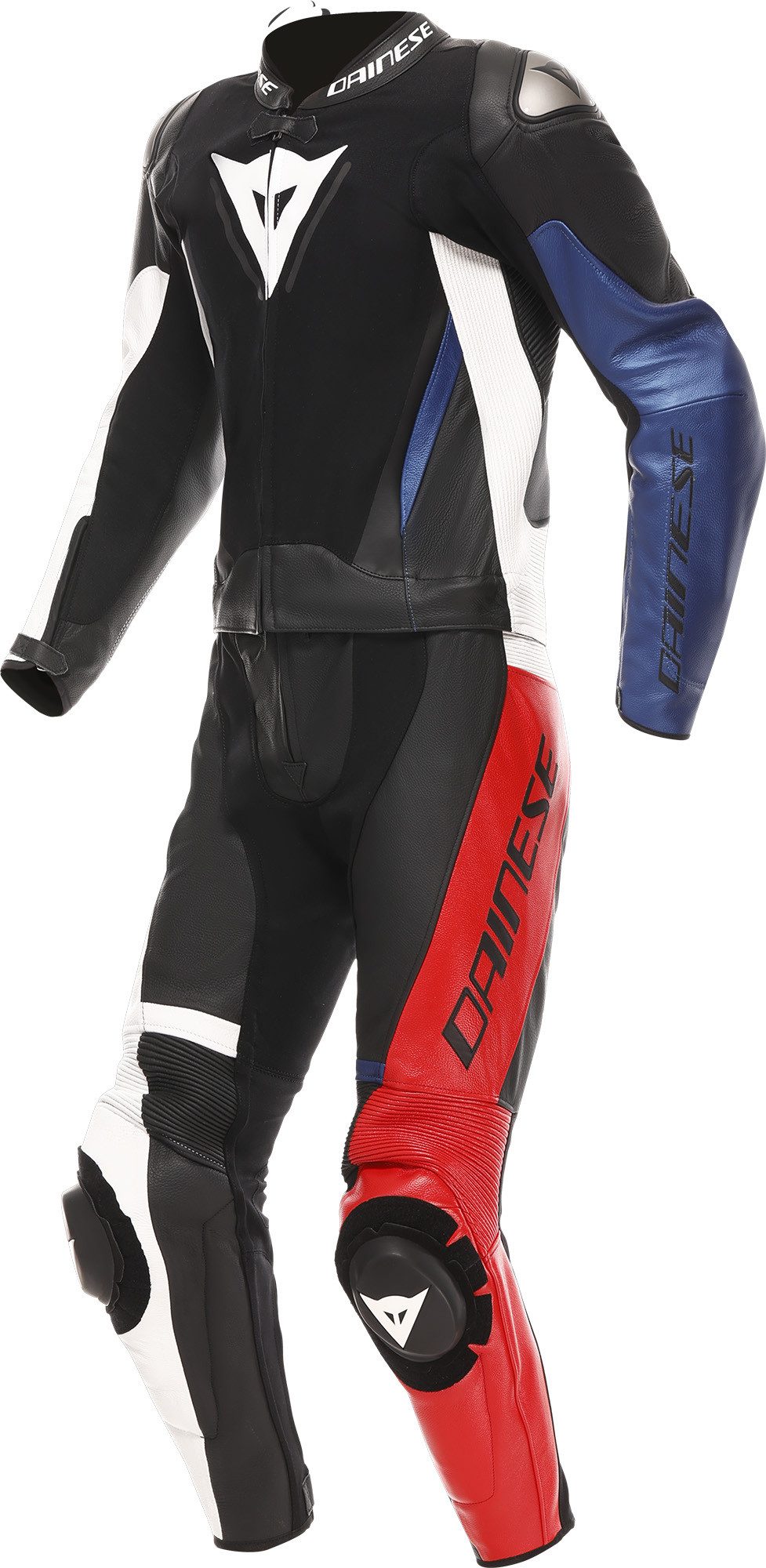 Dainese Motorradkombi Demon Sprint 2-Teiler Motorrad Lederkombi Atmungsaktiv,Ellenbogenprotektoren enthalten,Hüftprotektoren enth
