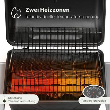 CLATRONIC Gasgrill GG 3590, mit 2 Heizzonen für indiv. Temperatursteuerung