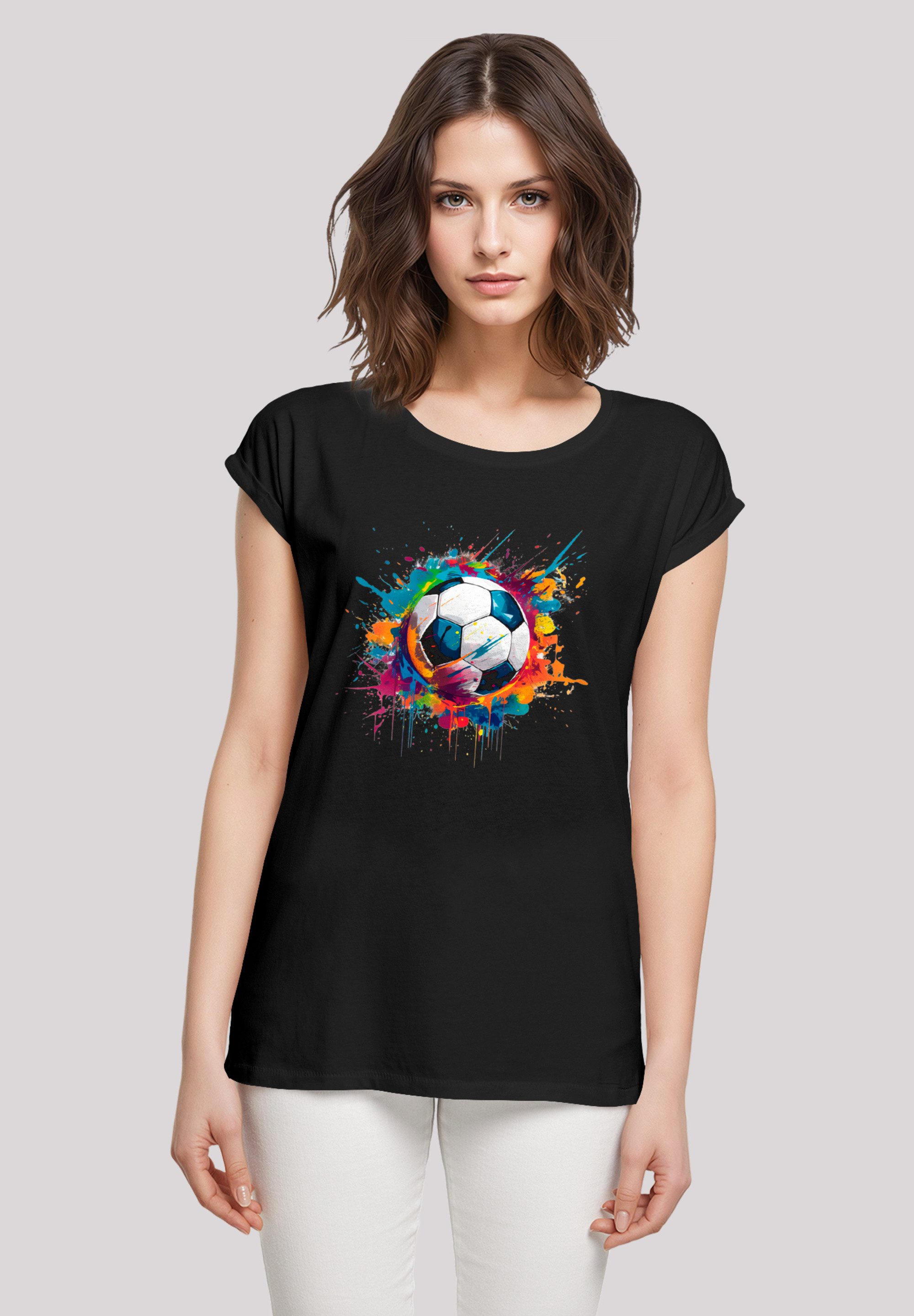 F4NT4STIC T-Shirt Bunte Fußball Grafik Premium günstig online kaufen