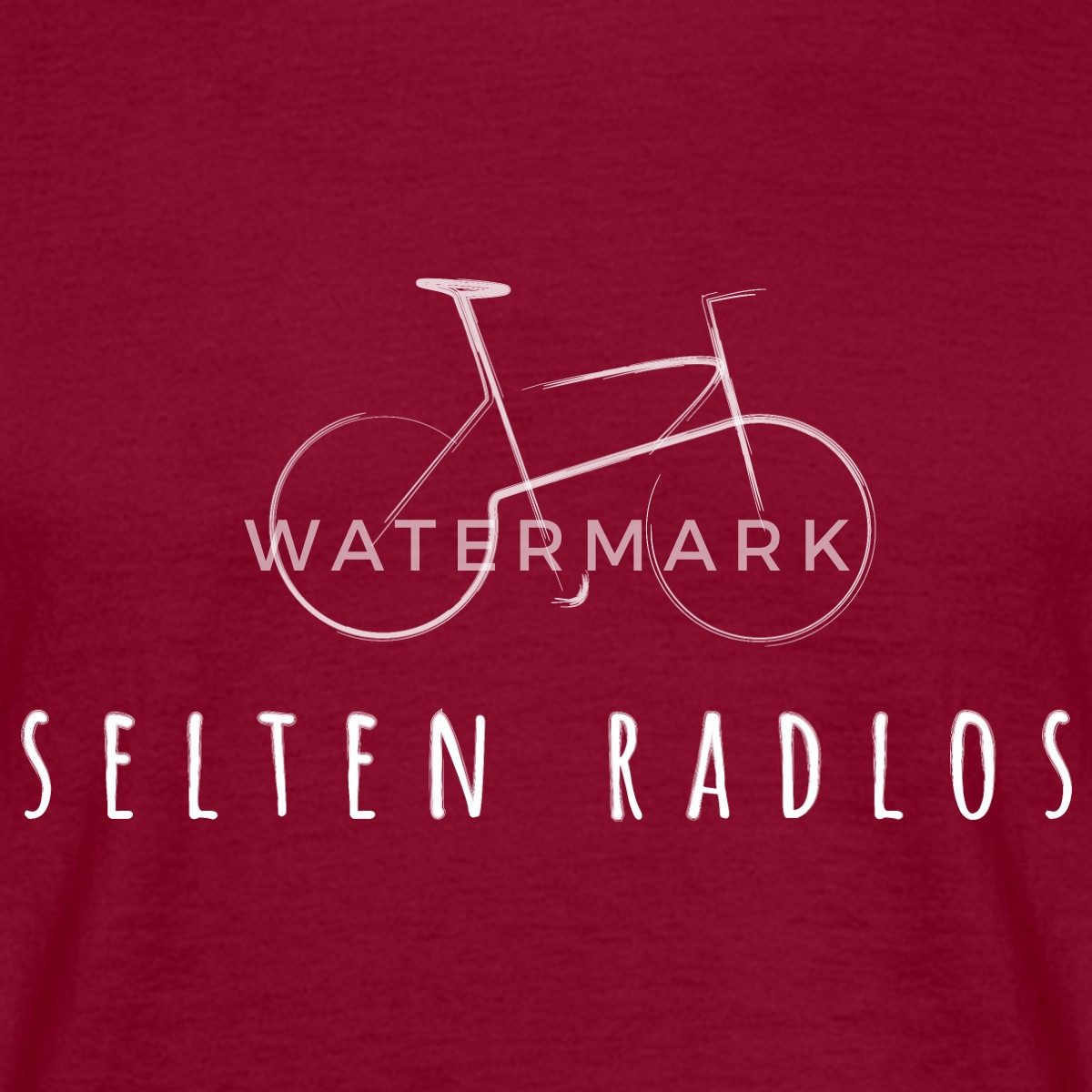 Spreadshirt T-Shirt Fahrrad Geschenk Selten Radlos günstig online kaufen