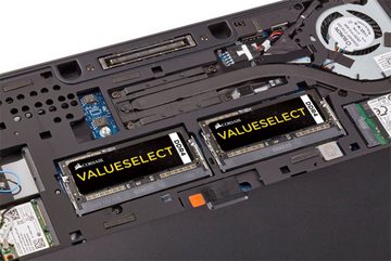 Corsair ValueSelect 4 GB (1 x 4 GB) DDR4 SODIMM 2133 MHz C15 Laptop-Arbeitsspeicher