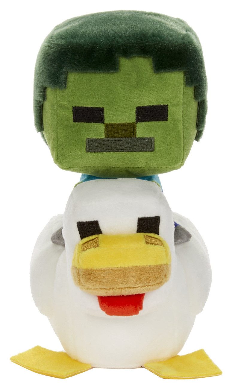 Mattel® Plüschfigur Minecraft Deluxe Plüschfigur Chicken Jockey 20 cm