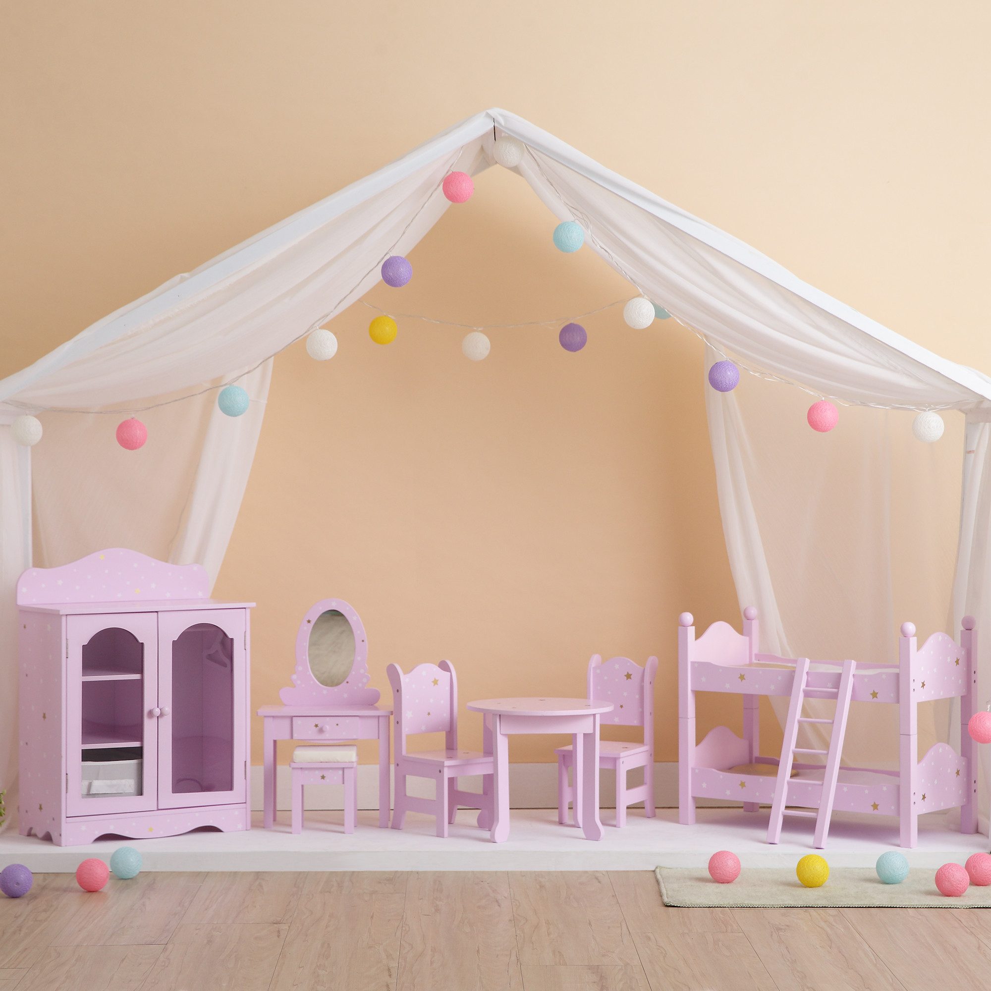 TEAMSON™ KIDS    Puppenmöbel Puppenschrank Lavendel günstig online kaufen