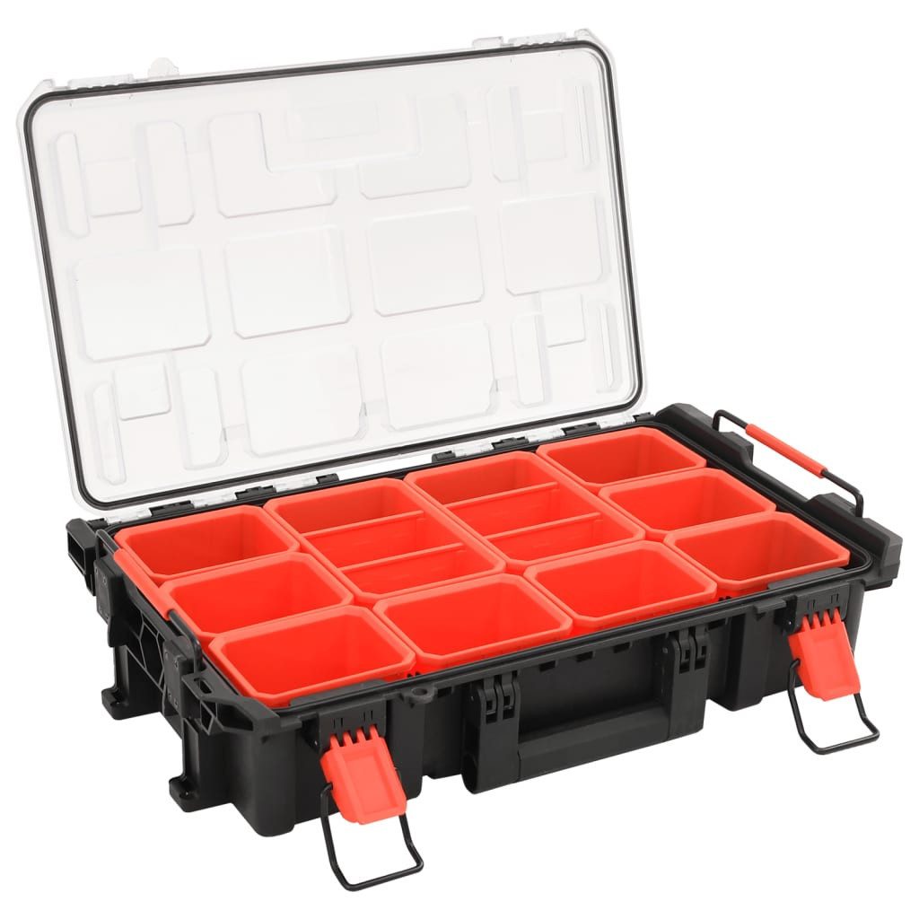 vidaXL Kameratasche Koffer für Flugreise Tragbar Schwarz 55,5x34,5x13,5 cm PP