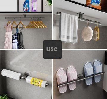 HYTIREBY Handtuchhalter Handtuchhalter, ohne Bohren Habdtuchhalterung, 40cm, für Badezimmer, Schlafzimmer, Küche