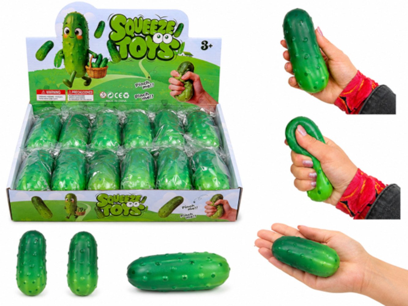 Triton-X Spiel TRITON-X Squishy Gurke 12 cm, 1 Stück