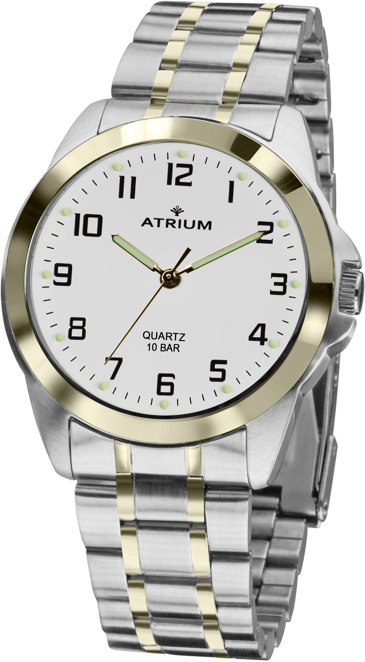 Atrium Quarzuhr A24-40, Armbanduhr, Damenuhr, Leuchtzeiger