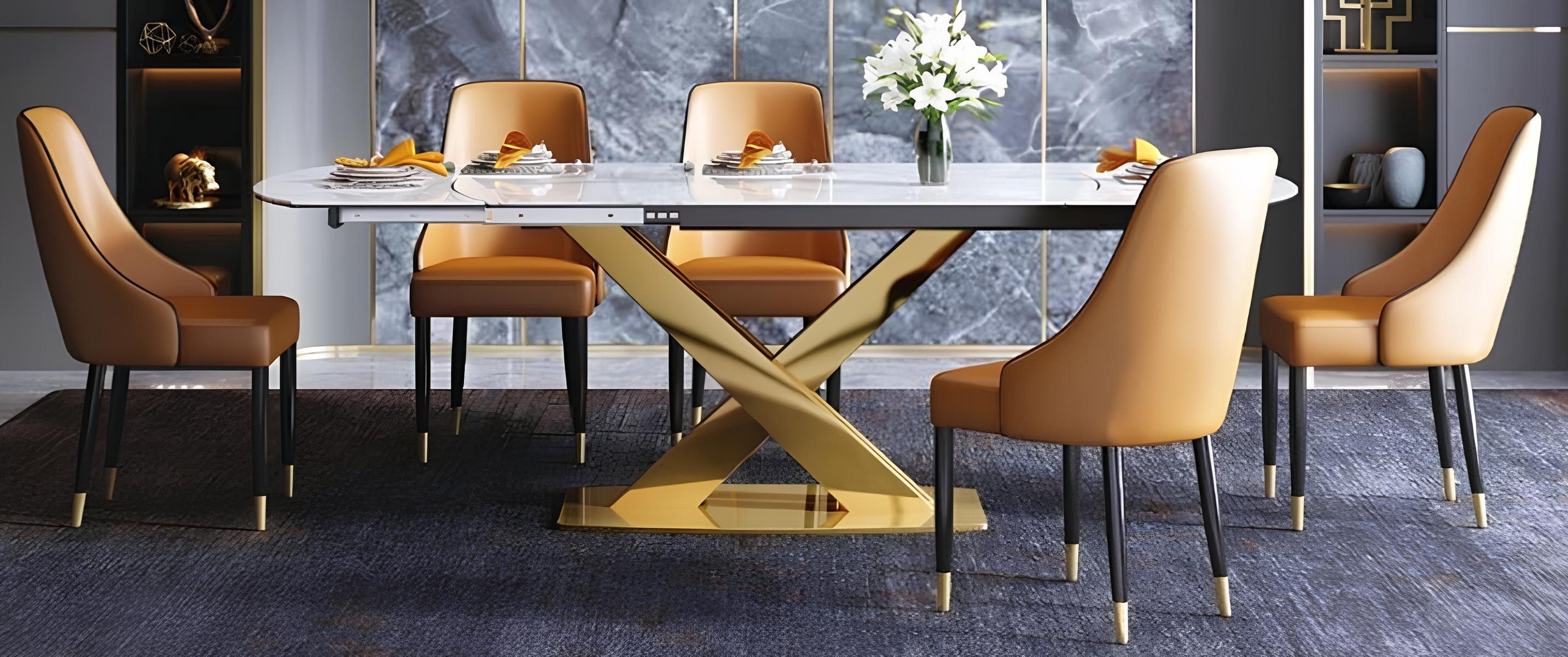 Xlmoebel Polsterstuhl 7-teiliges Esszimmer-Set mit multifunktionaler Möbelgruppe, Hergestellt in Europa