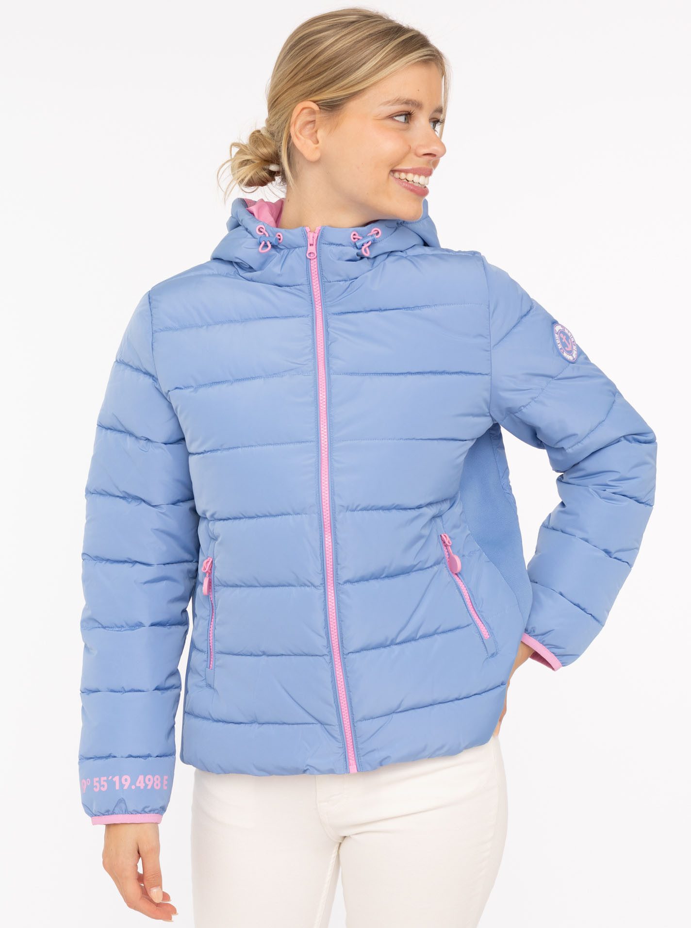 Zwillingsherz Steppjacke "Moin Moin" Kapuze, wärmend, Kontrastnähte günstig online kaufen