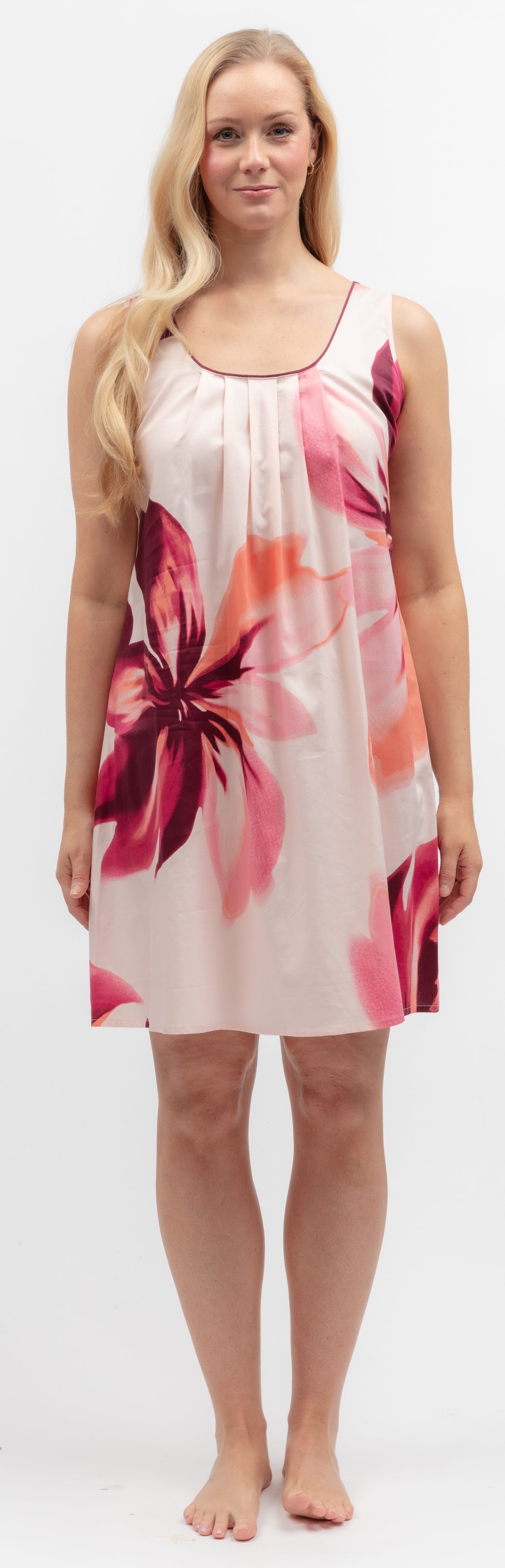 Cyberjammies Nachthemd Damen Schlafshirt Peach ohne Arm (1-tlg) extravagant