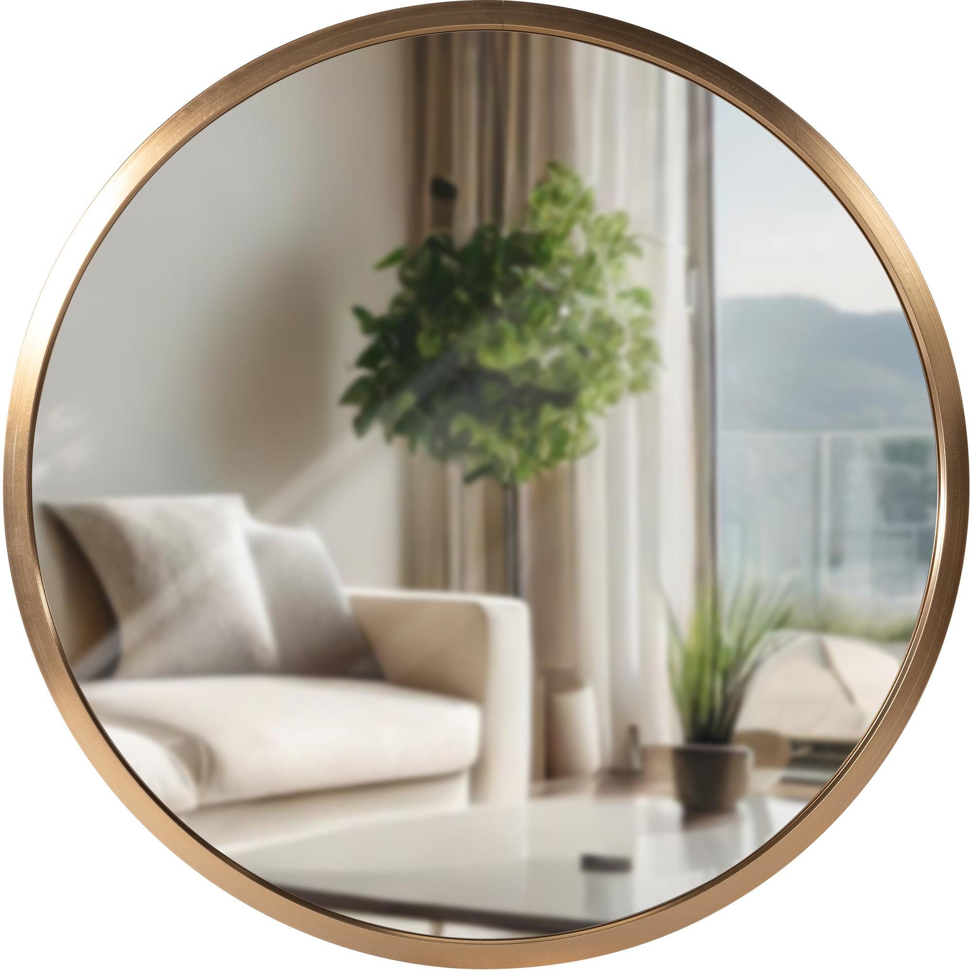 CLP Wandspiegel Elsie, Rund, Modern, 30 / 45 / 60 / 80 cm Metallrahmen günstig online kaufen