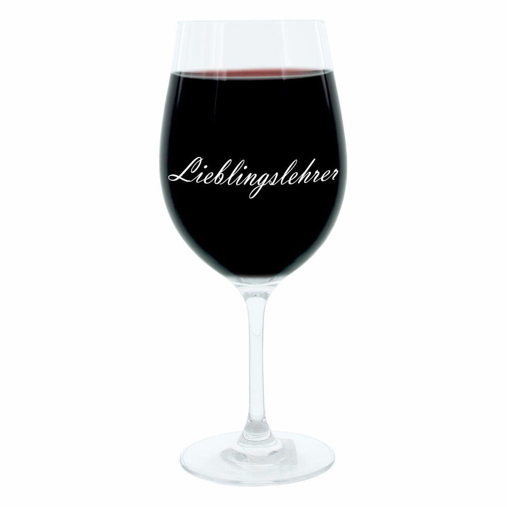 LEONARDO Weinglas Lieblingslehrer, Glas, lasergraviert