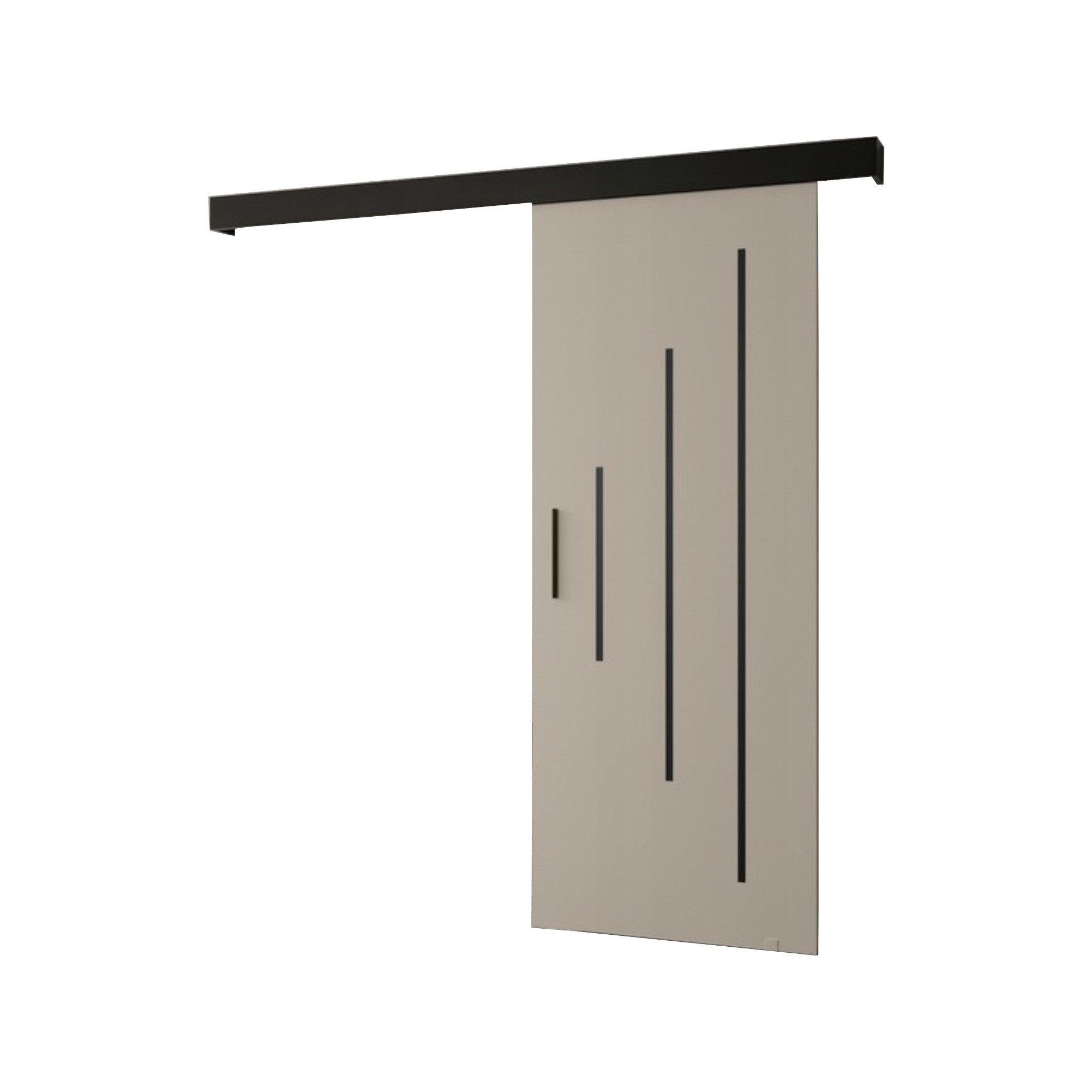 MOEBLO Schiebetür AGRA Y (mit/ohne Soft-Close-System, Tür universell Links / Rechts, Schiebetüren Gleittüren Schiebetüre Schiebesysteme Türen auf Schiene Türen mit Schiebemechanismus), (BxHxT):90x204x7cm