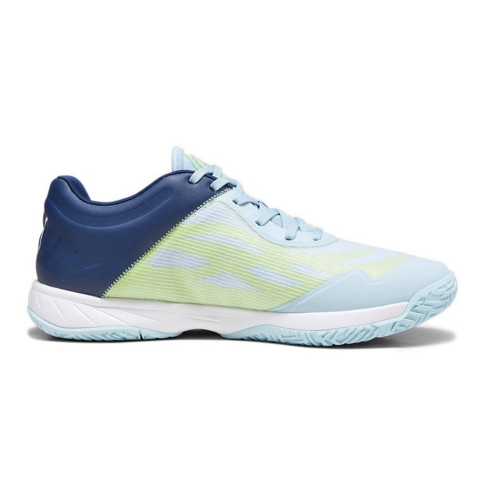 PUMA Hallen-Indoorschuhe Accelerate Turbo dunkelblau/hellblau/grün Herren Badmintonschuh