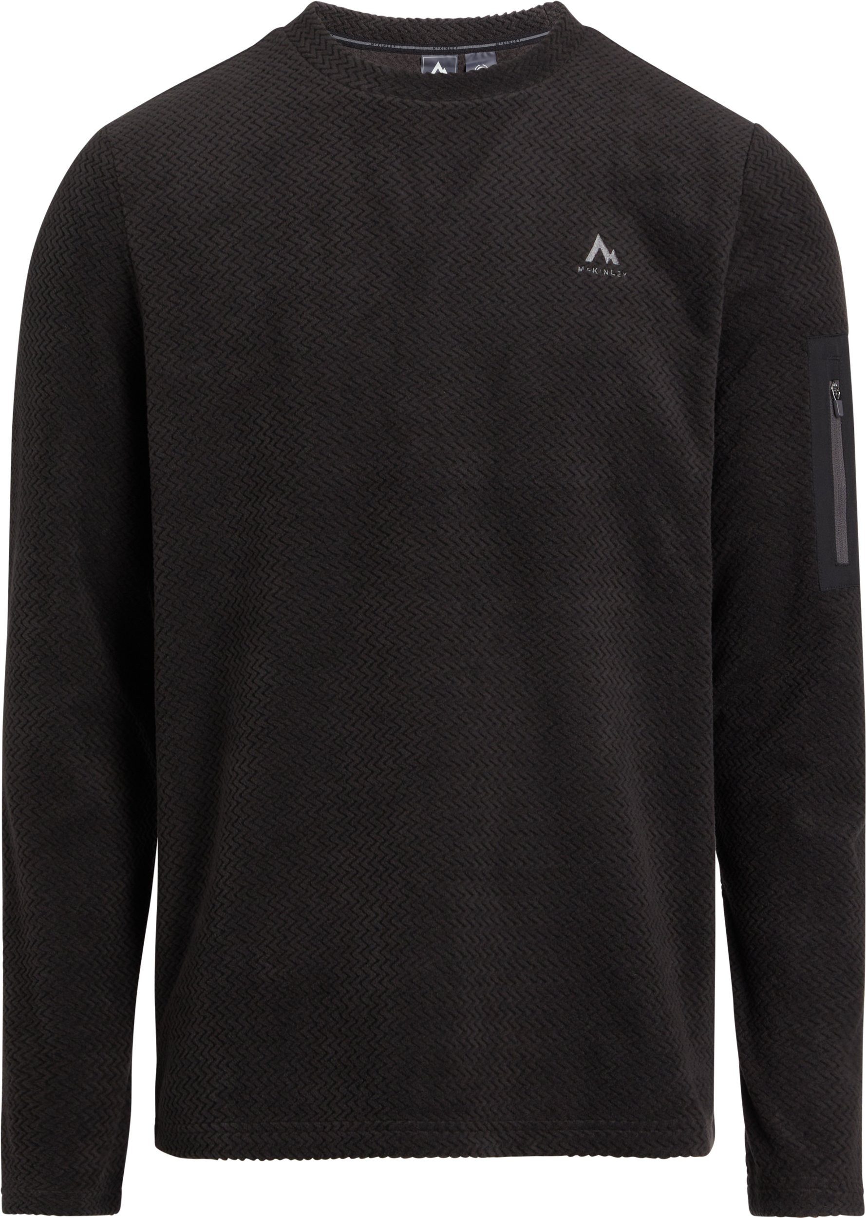 McKINLEY Langarmshirt He.-Sweatshirt Hucture RN M BLACK NIGHT