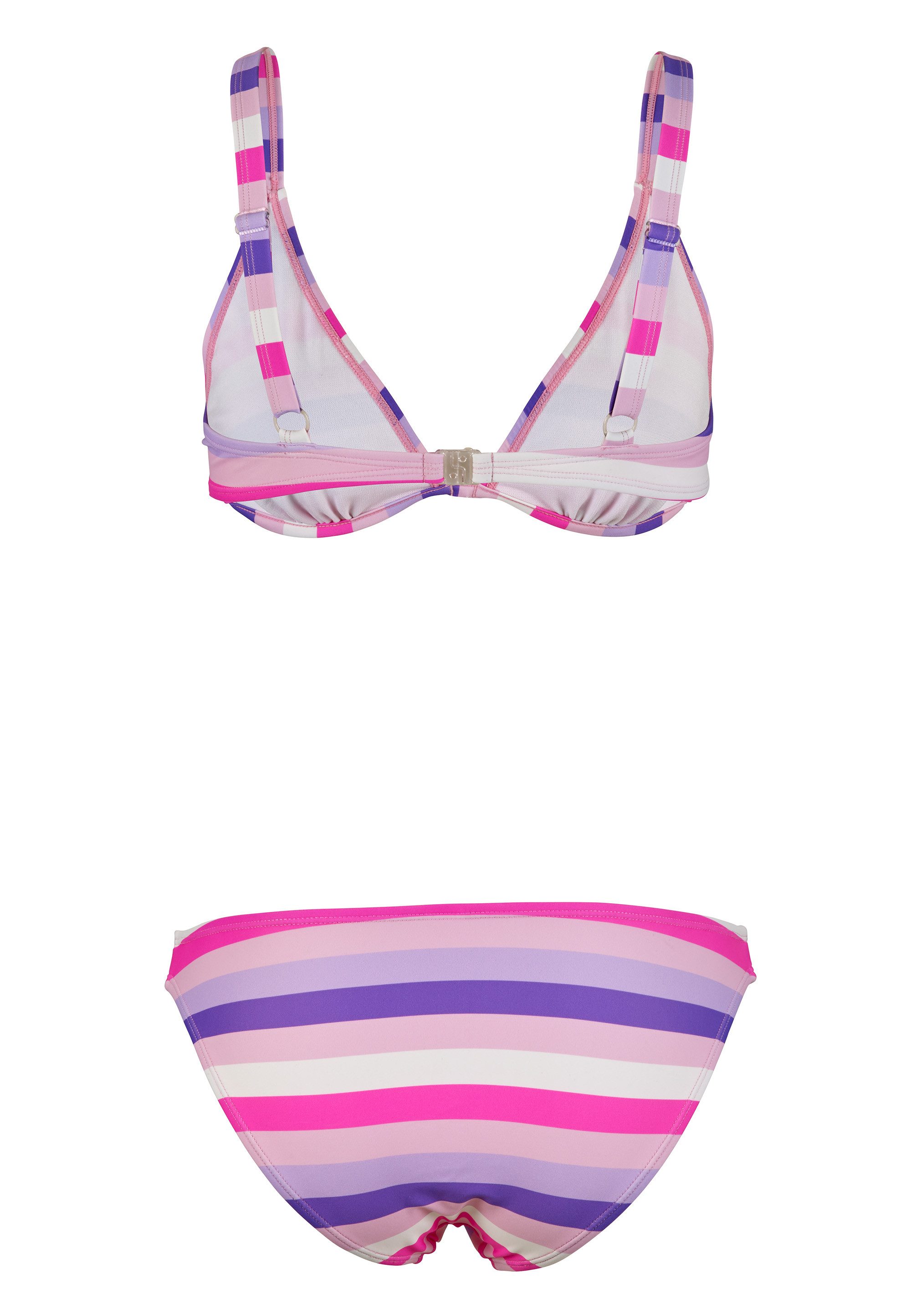 Beco Beermann Triangel-Bikini-Top Fresh Stripes, in frischem Pastell