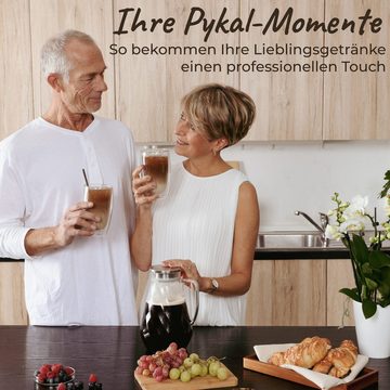 Pykal Karaffe Heat-resistant 2L Water Pitcher with Diamond Glass - Incl. Lid & Brush, Diamantglas Karaffe - 2L Wasserkrug - Hitzebeständig