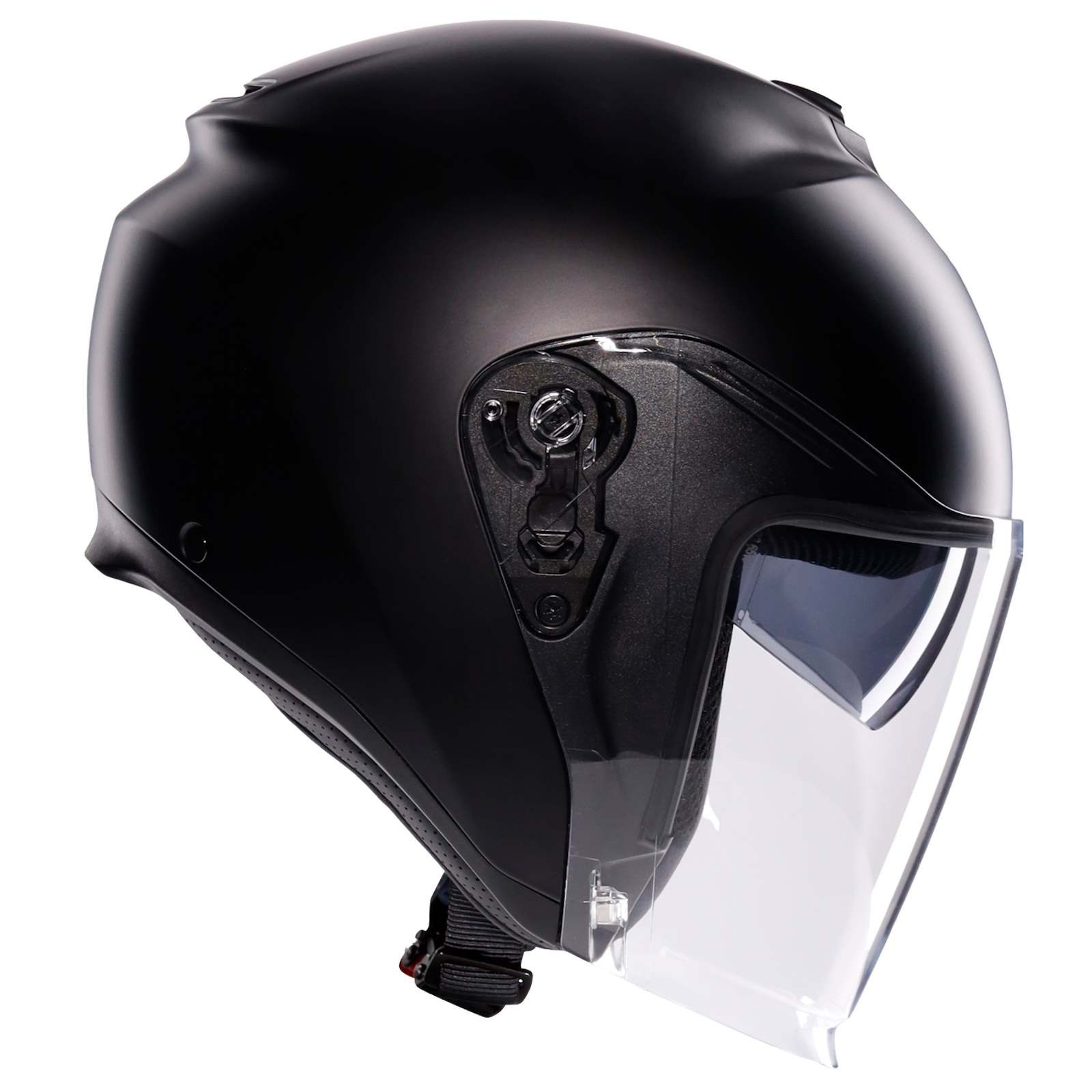 AGV Motorradhelm AGV Irides Jethelm mono matt-schwarz (1er Set)