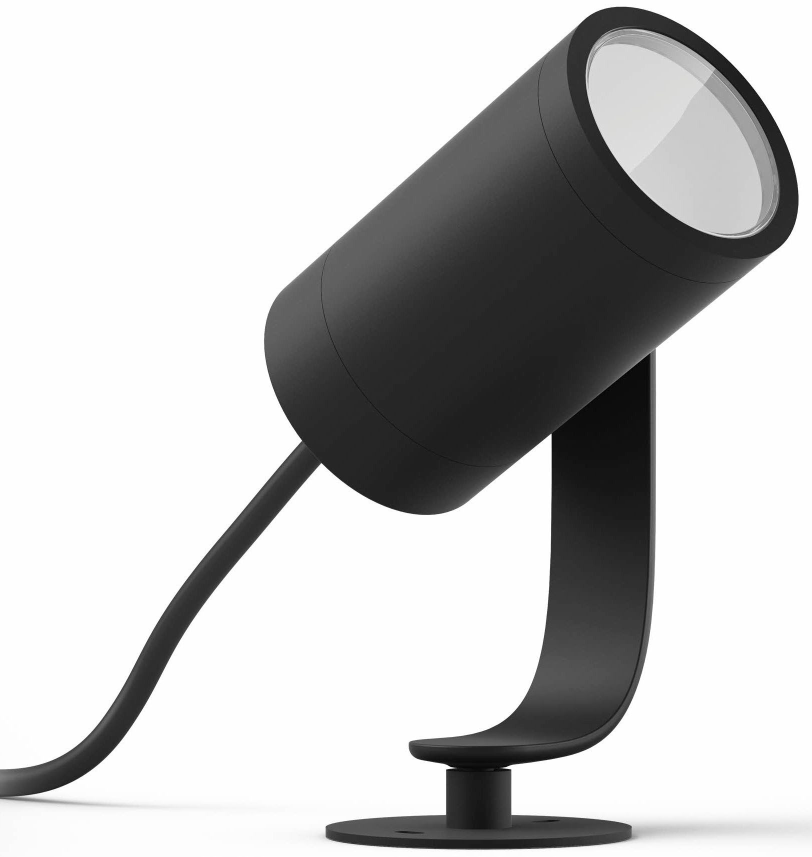 Philips Hue LED Gartenstrahler White & Color Ambiance Lily Spot 1 flg. schwarz Erweiterung, Abschaltautomatik, Bluetooth, CCT - über Fernbedienung, Dimmfunktion, Farbsteuerung, Farbwechsel, Leuchtdauer einstellbar, Memoryfunktion, Nachtlichtfunktion, RGB, Smart Home, Timerfunktion, dimmbar über Fernbedienung, erweiterbar, mehrere Helligkeitsstufen, LED fest integriert, RGB, Erweiterung für Niedervolt-System für Outdoor ohne Netzteil