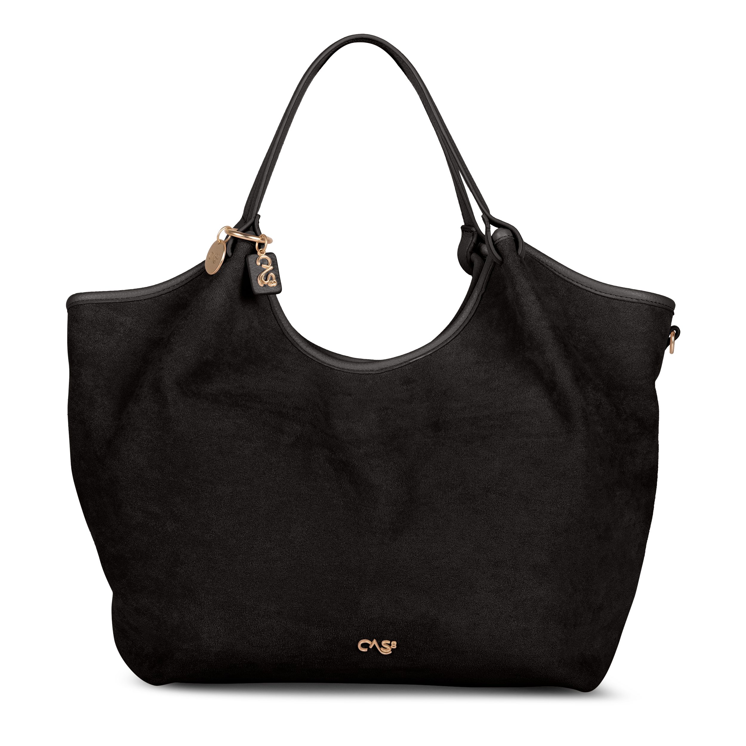 Cas8 Shopper Rike 35487 veganer, funktionaler Shopper mit Wildleder-Optik