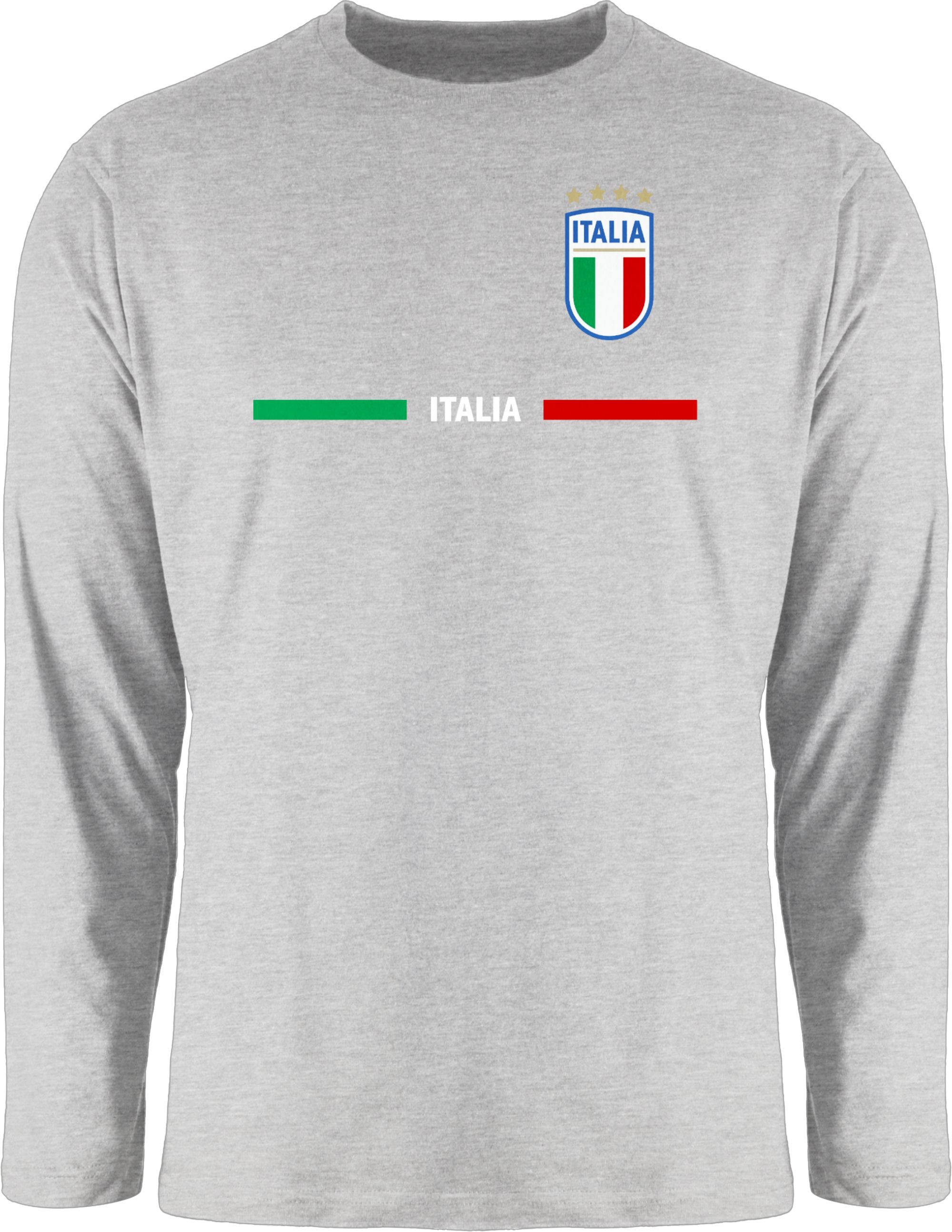 Shirtracer Rundhalsshirt Italien Trikot Wappen, Italia mit Stolz, Italienisches Fan-Motiv 2026 Fussball WM Fanartikel