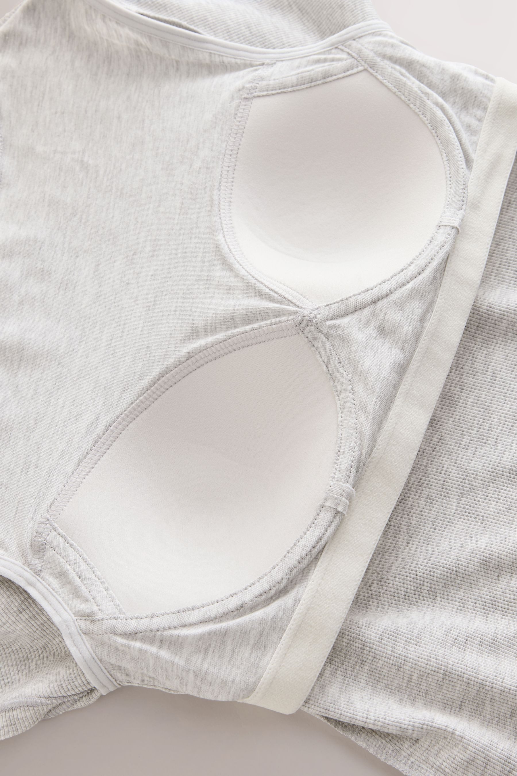 Next T-Shirt Geripptes T-Shirt mit verdecktem Support (1-tlg)