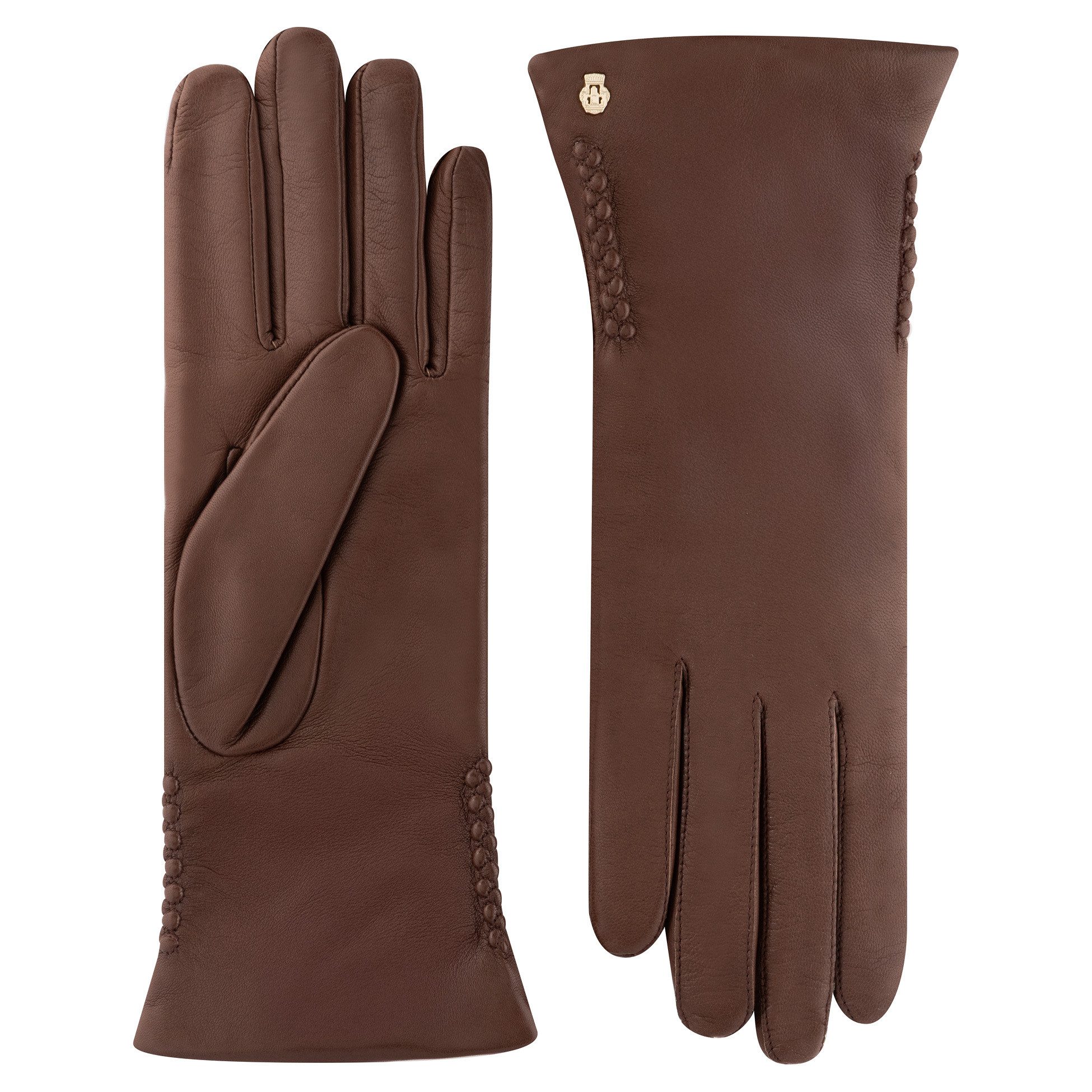Roeckl Lederhandschuhe Regina Fingerhandschuhe mit Ziernaht günstig online kaufen