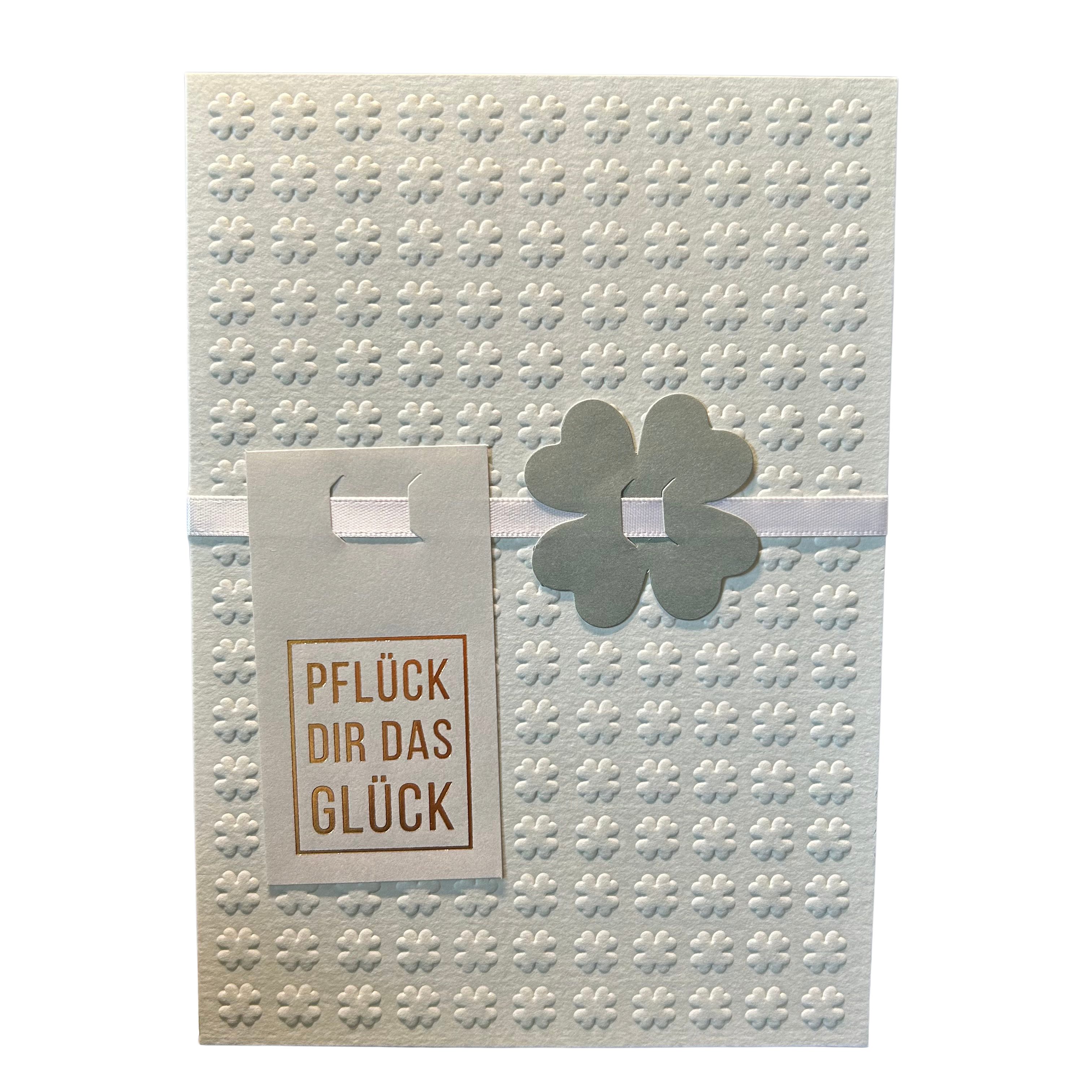 Räder Design Grußkarten Karte „Pflück dir das Glück“ mit Umschlag von räder design