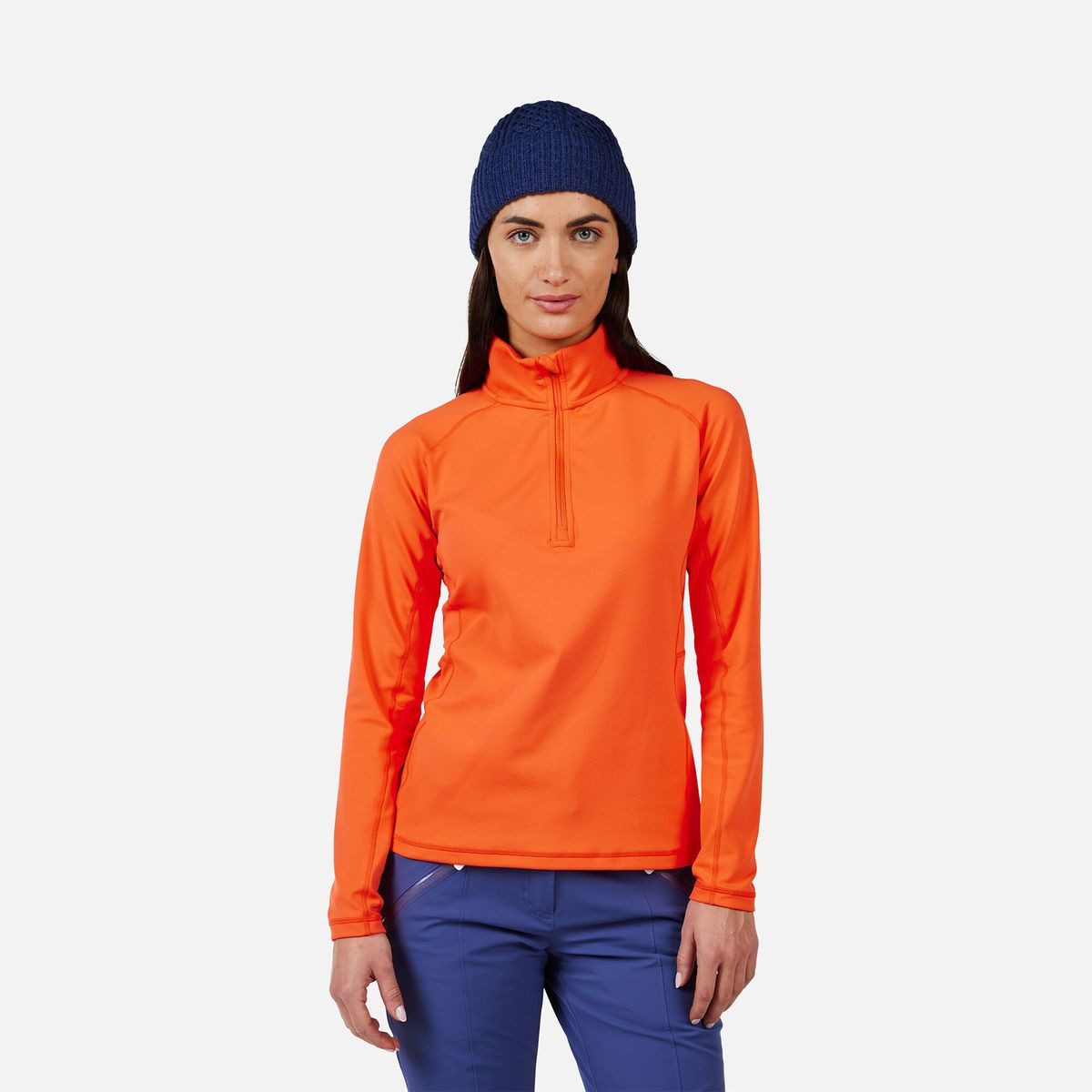Rossignol Fleecejacke W Mid Layer Stretch Half Zip Vielseitiges Stretch-Fleece für Damen, ideal fürs Layering bei