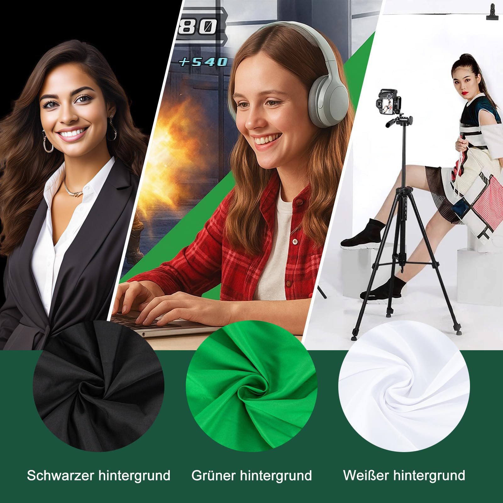 Youyijia Beamer-Deckenhalterung Fotohintergrund Ständer Greenscreen Mit Ständer, Sandsäcken – Bild 4 von 5
