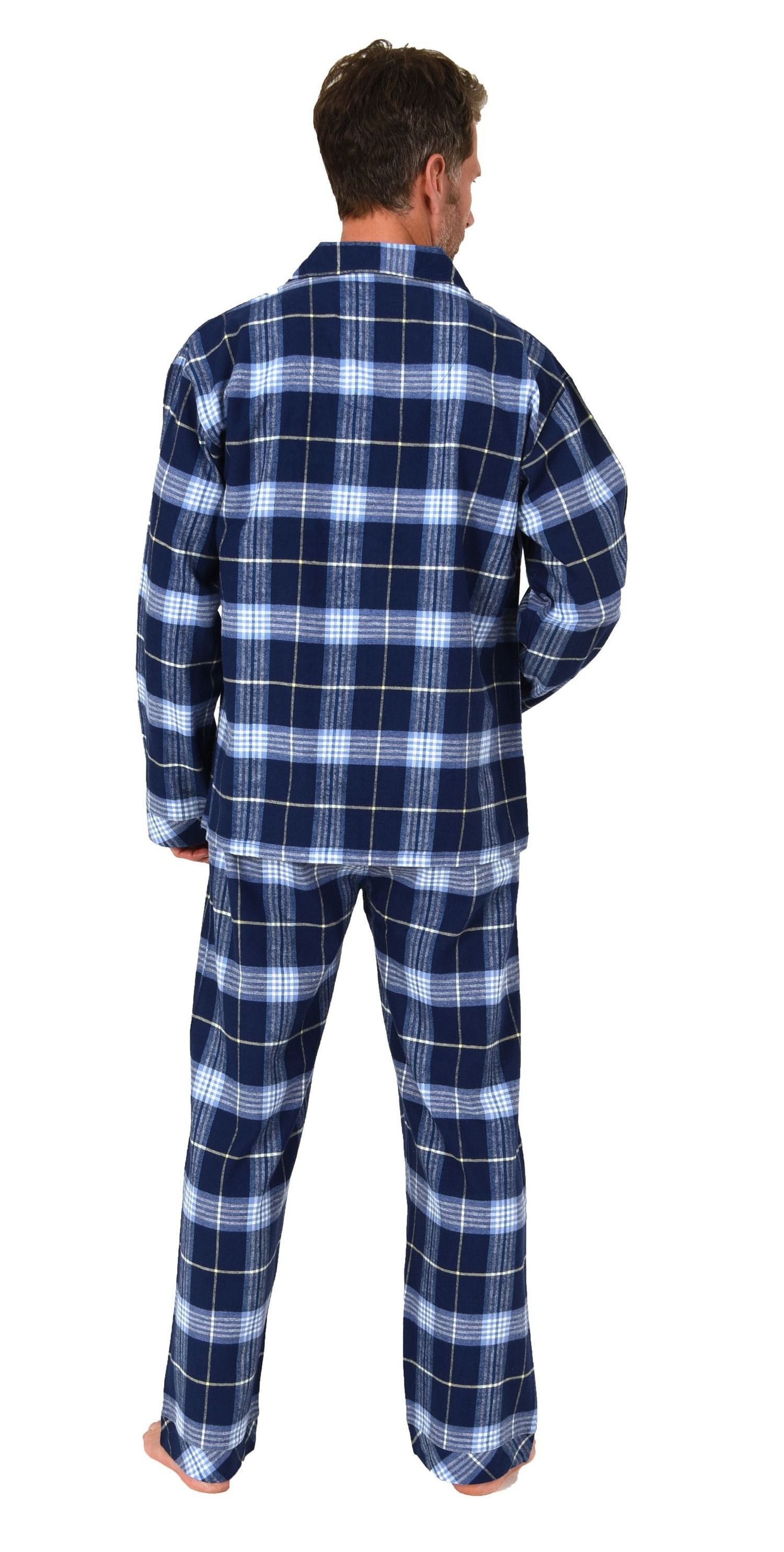 Normann Pyjama Normann Herren Flanell Schlafanzug Pyjama - auch in Übergröße – Bild 3 von 5