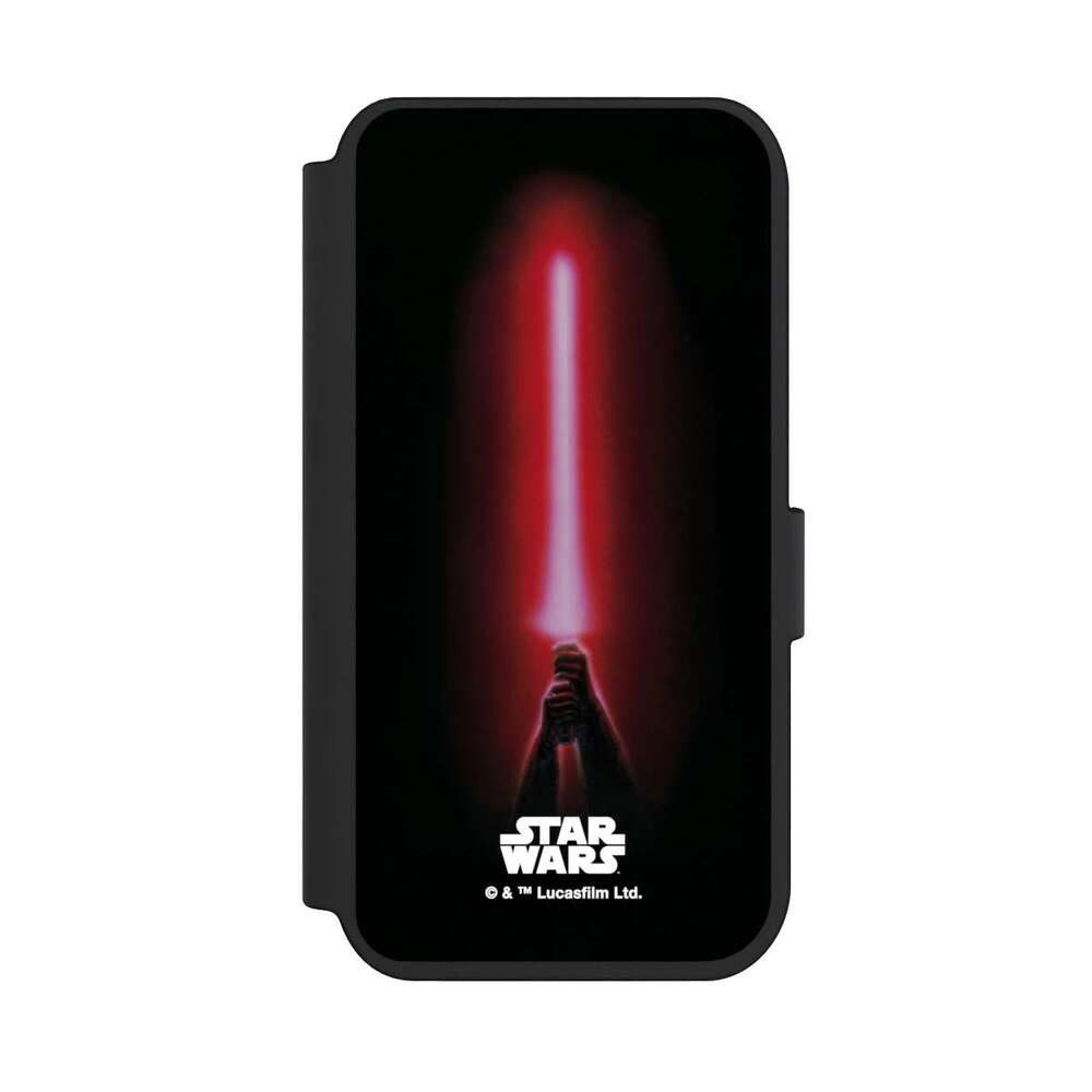 NIVOCASE Handyhülle Fanartikel Laserschwert Star Wars Sith lightsaber - Star Wars, Apple iPhone 14 Pro Klapphülle Handyhülle aus Kunst Leder