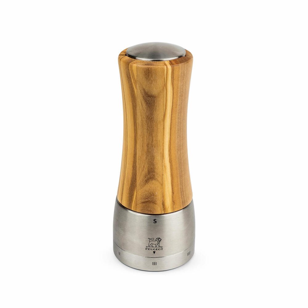 PEUGEOT Salzmühle DAMAN 16cm Olivenholz uSelect Zirkonia-Mahlwerk Gewürzmühle Manuell