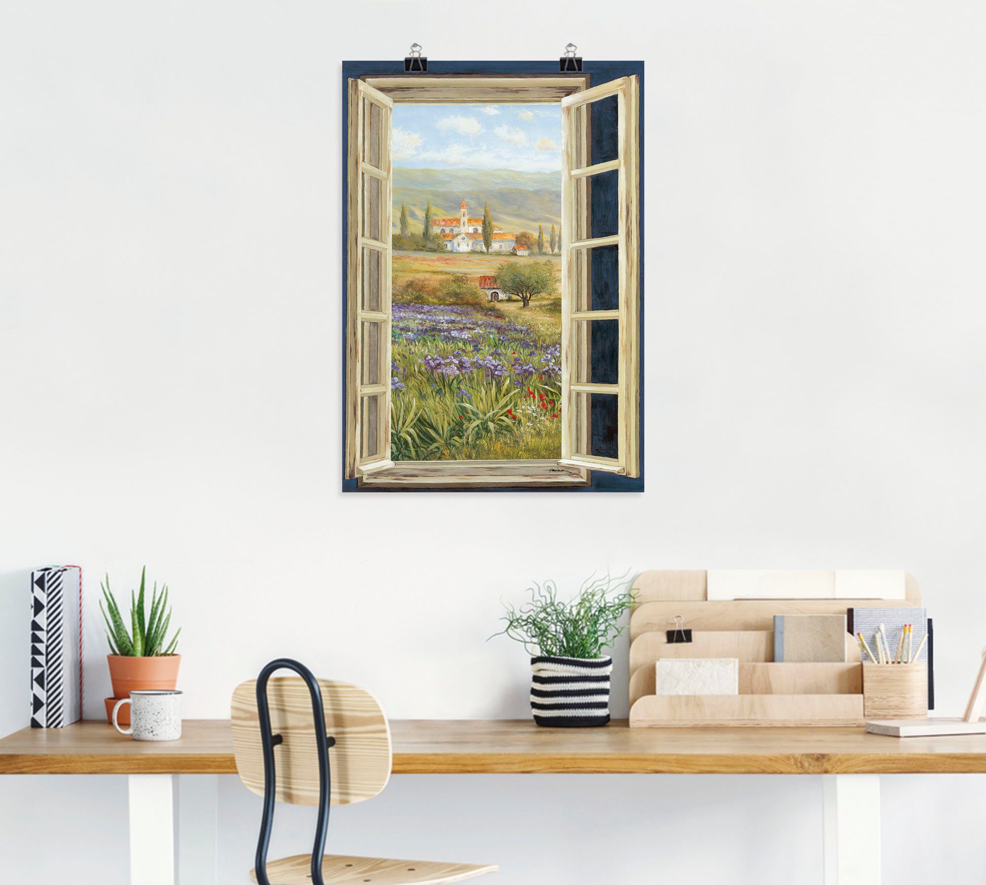Wandaufkleber als Größen Leinwandbild, Wandbild oder Bilder Poster Artland (1 St), versch. Europa Provence von in Fensterblick,