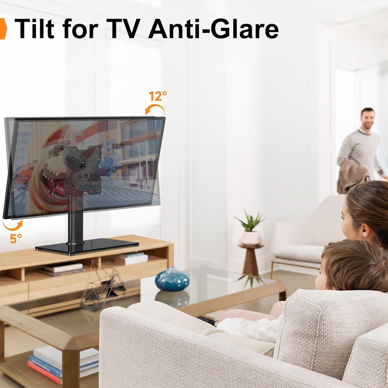 LuxusKollektion TV-Ständer Universal TV Standfuss 17-43 Zoll Monitor Ständer 3-stufig – Bild 4 von 5