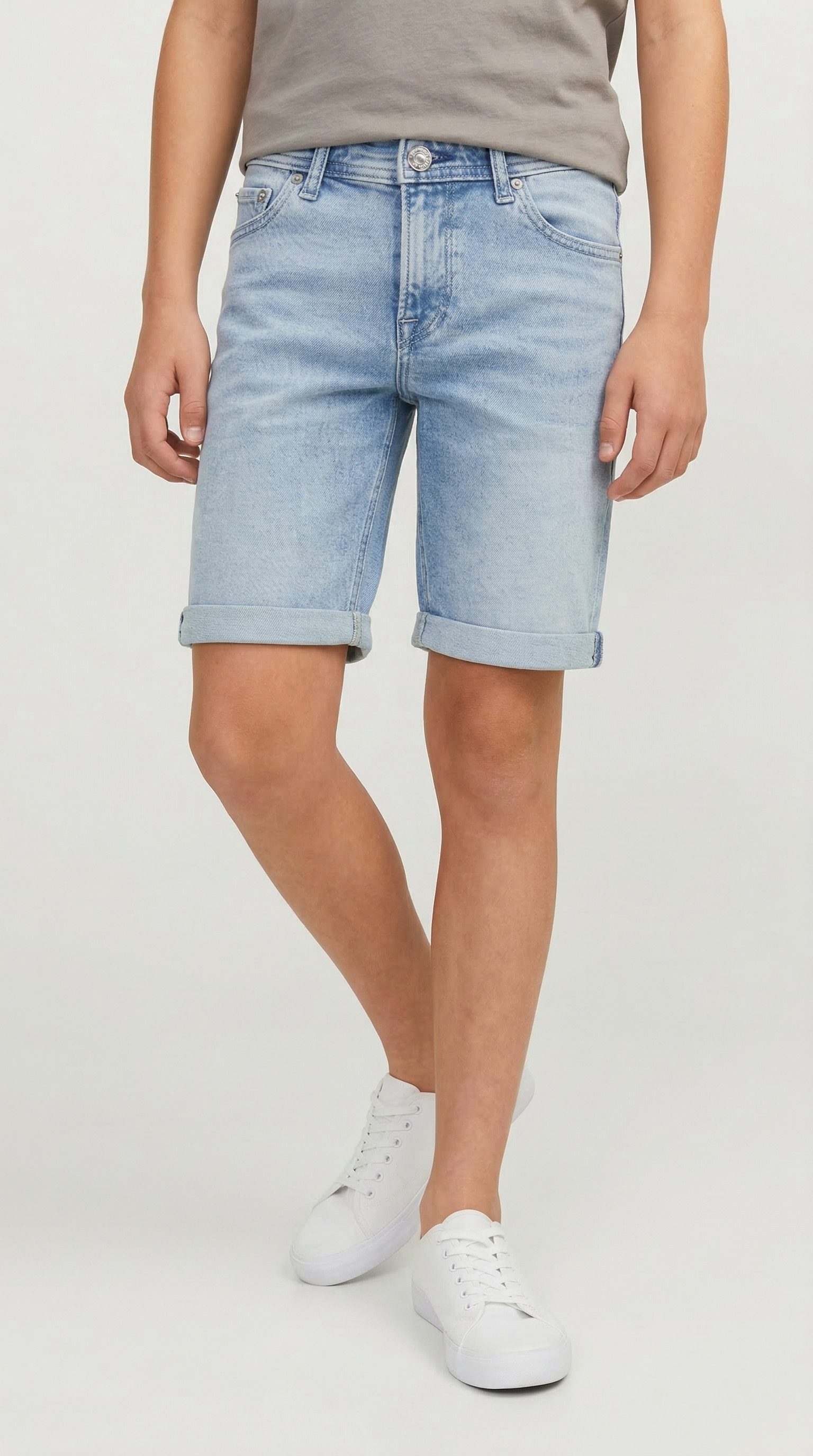 Jack & Jones Junior Shorts JJIRICK bequem mit mittlerer Taille für Jungen unifarben, modisch, regular fit, Web
