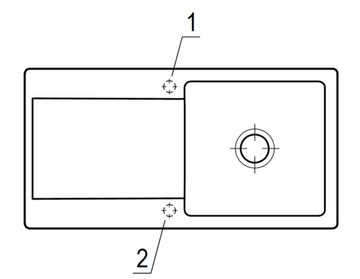 Villeroy & Boch Küchenspüle 3336 01 KD, Rechteckig, 100/22 cm, Reversibel, Dampfgarschale 1/3 und 2/3 einsetzbar
