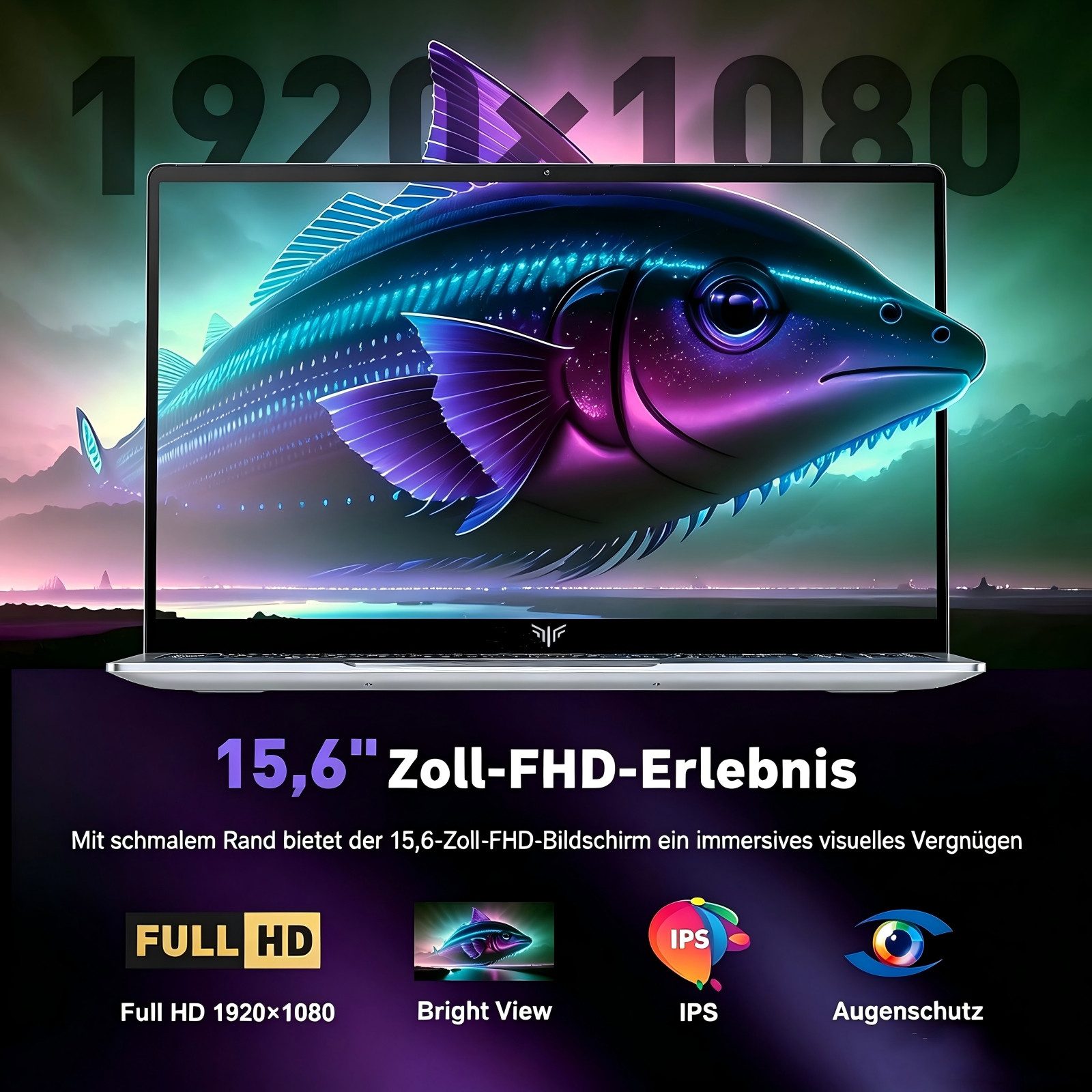 ACEMAGIC 15.6 Zoll Full-HD Intel Core i3, 3,6GHz,8GB RAM, 256GB SSD,Office Notebook (Intel Intel Core i3-8109U Intel Core i3-8109U, Intel Iris Plus Graphics 655, 8 GB, 256 GB SSD, 180° Drehung, bis zu 3,6GHz, W11 Pro, Deutsche Tastaturaufkleber)
