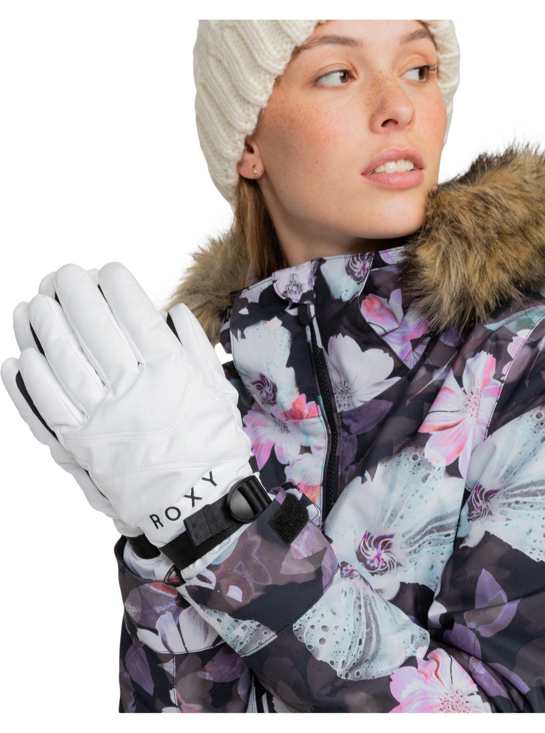 Roxy Bright ROXY Jetty White Snowboardhandschuhe