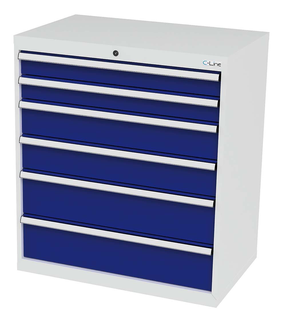 Simplaflex Werkzeugschrank Simplaflex Schubladenschrank, 6 Schubladen, BxTxH 900x575x1020 mm
