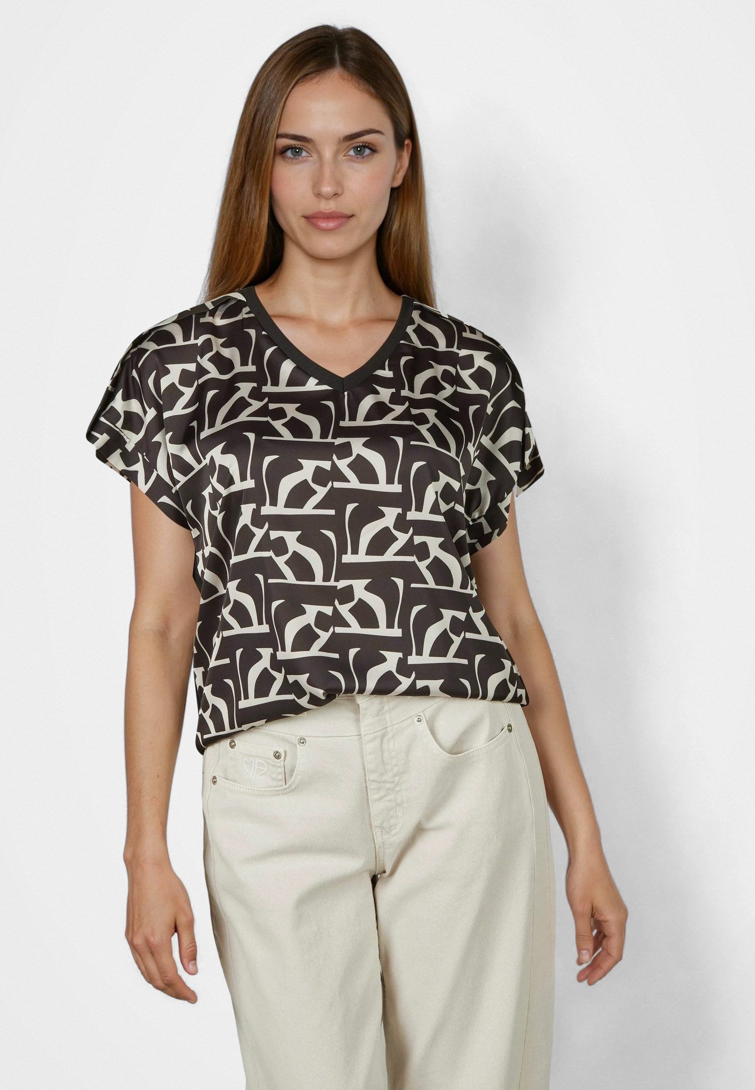 MARC AUREL Shirtbluse mit grafischem Print