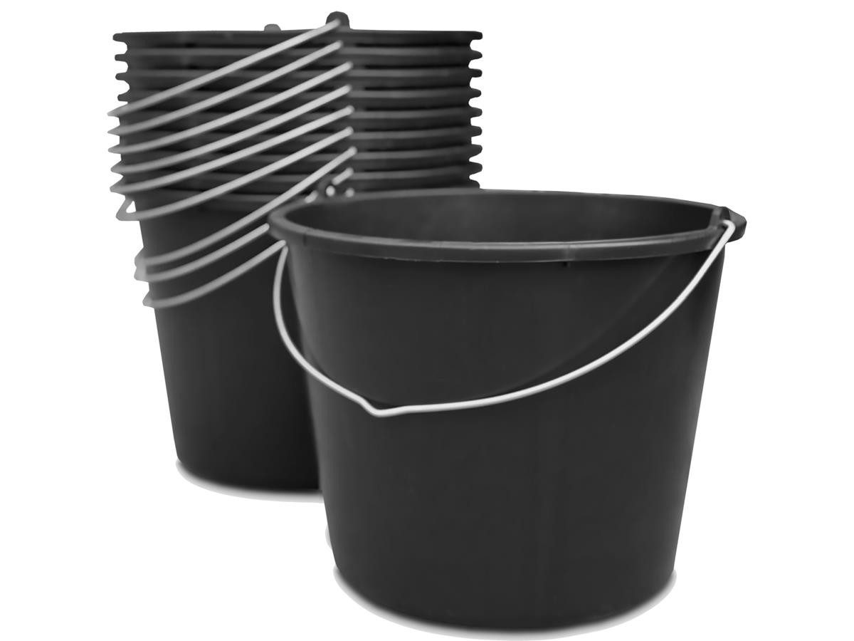 Kistenberg Baueimer 5 Liter, (Set, 10-tlg., KBU05), mit Skala und Henkel