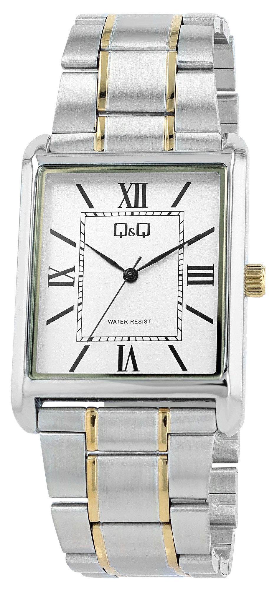 Q&Q Quarzuhr Edelstahlband, 3 bar, (1-tlg)