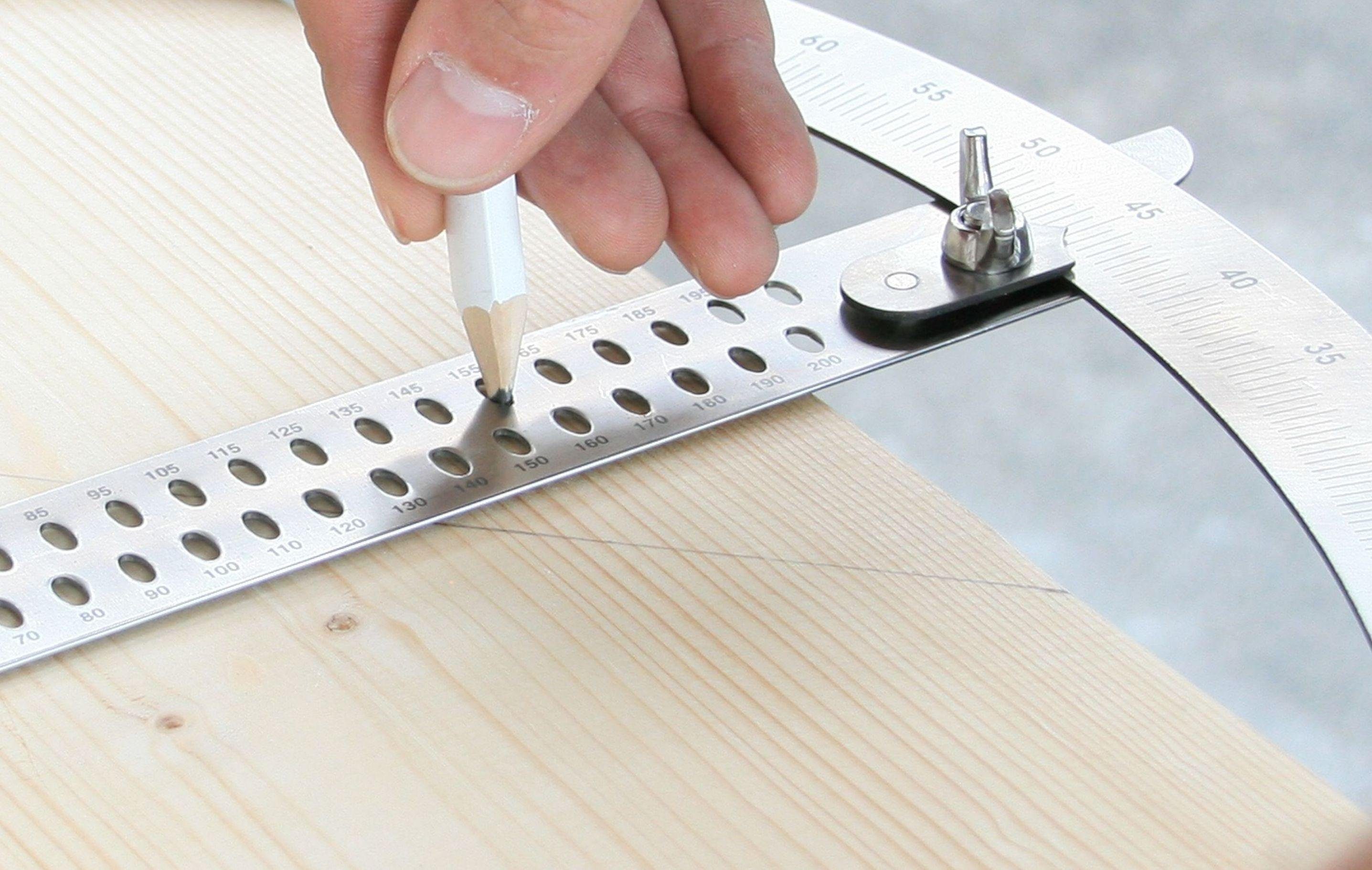 HEDUE Zimmermannswinkel Hedue Anreissgerät Alpha Set, (3-St)