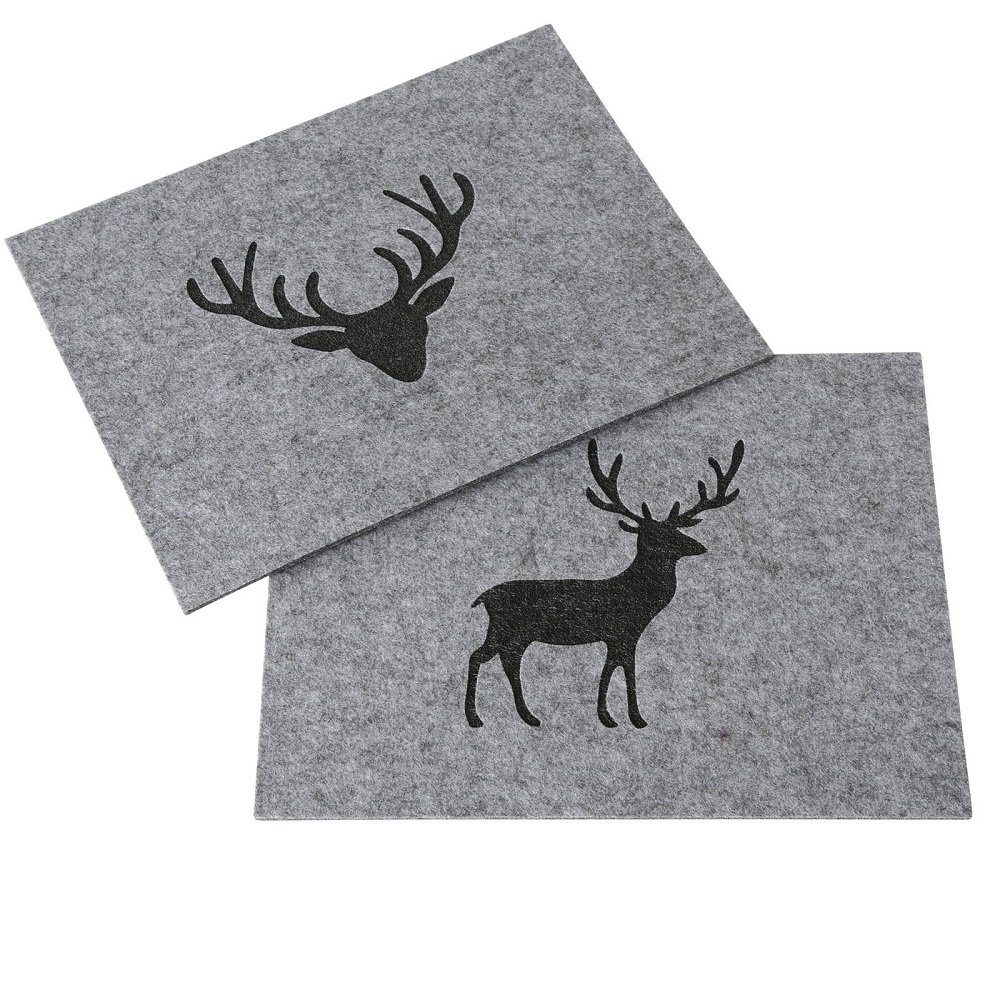 BOLTZE GRUPPE GmbH Platzset Tischset Tjark Motiv Hirsch /Hirschkopf 45x35 c günstig online kaufen