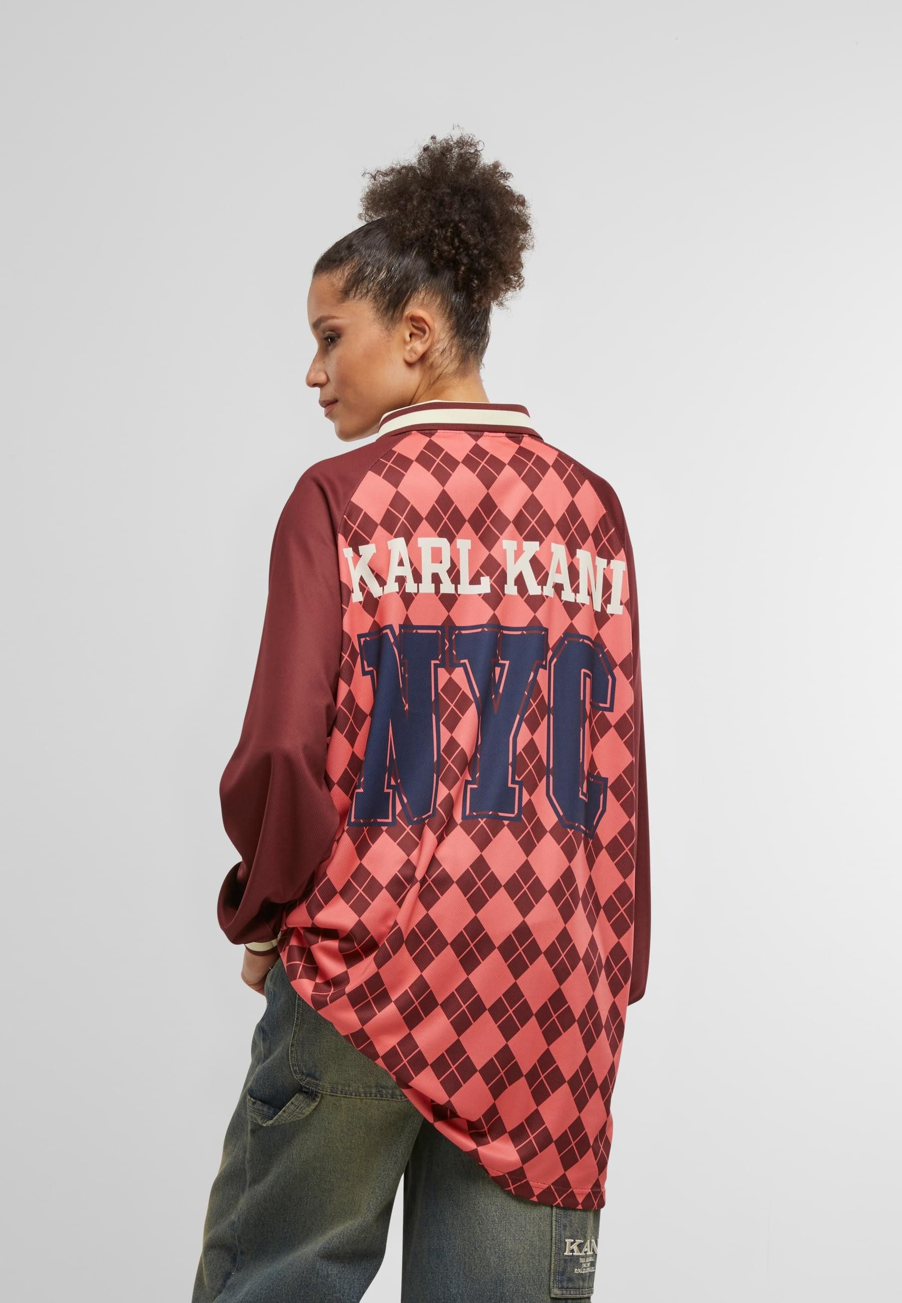 Karl Kani Shirtkleid Karl Kani KK Script Mesh Print Jersey Dress (1-tlg)