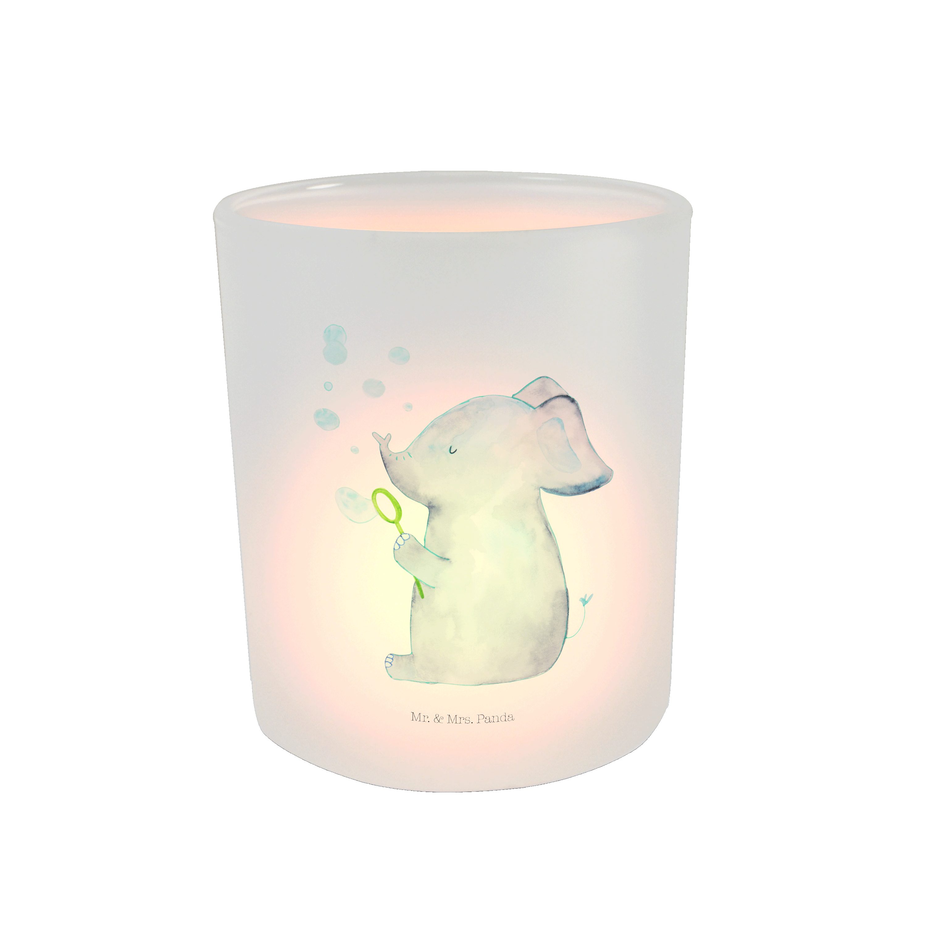 Mr. & Mrs. Panda Windlicht »Elefant Seifenblasen Transparent
