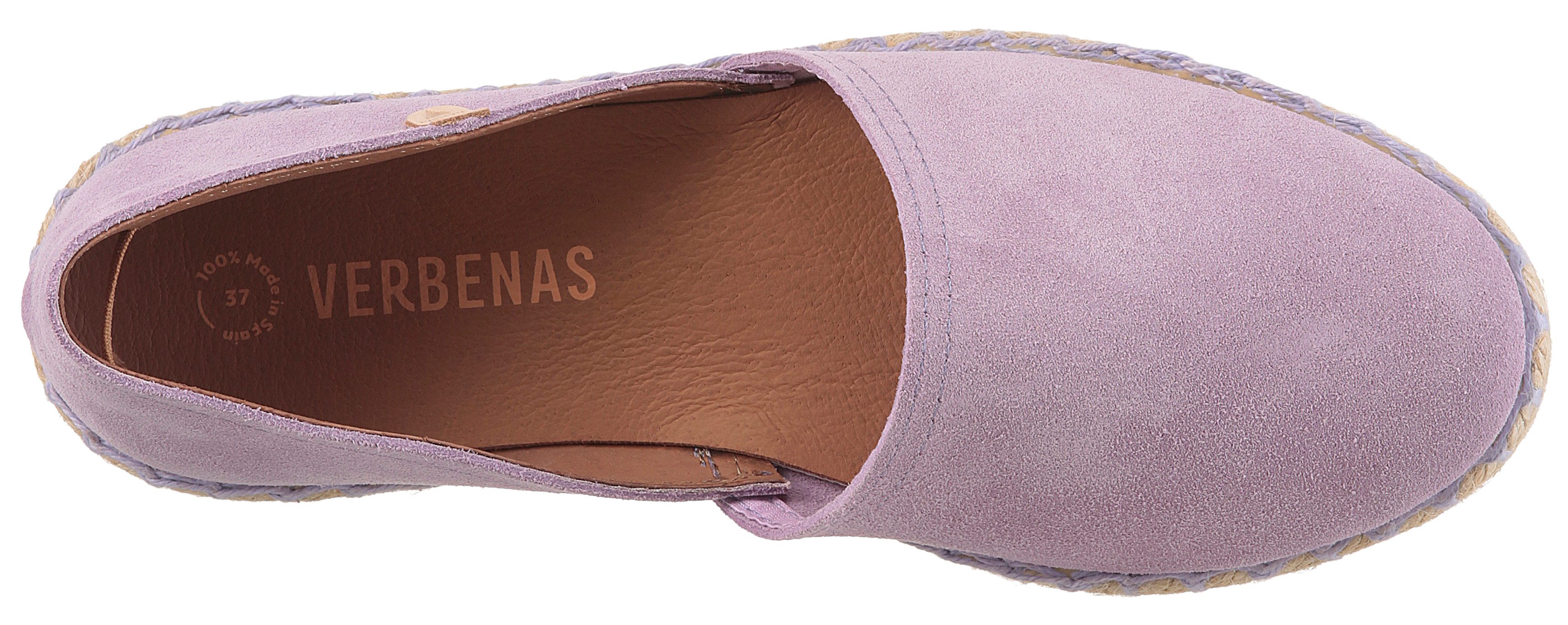 VERBENAS CARMEN SERRAJE Espadrille, Schlupfschuh, Sommerschuh, Loafer mit typischem Jute-Rahmen