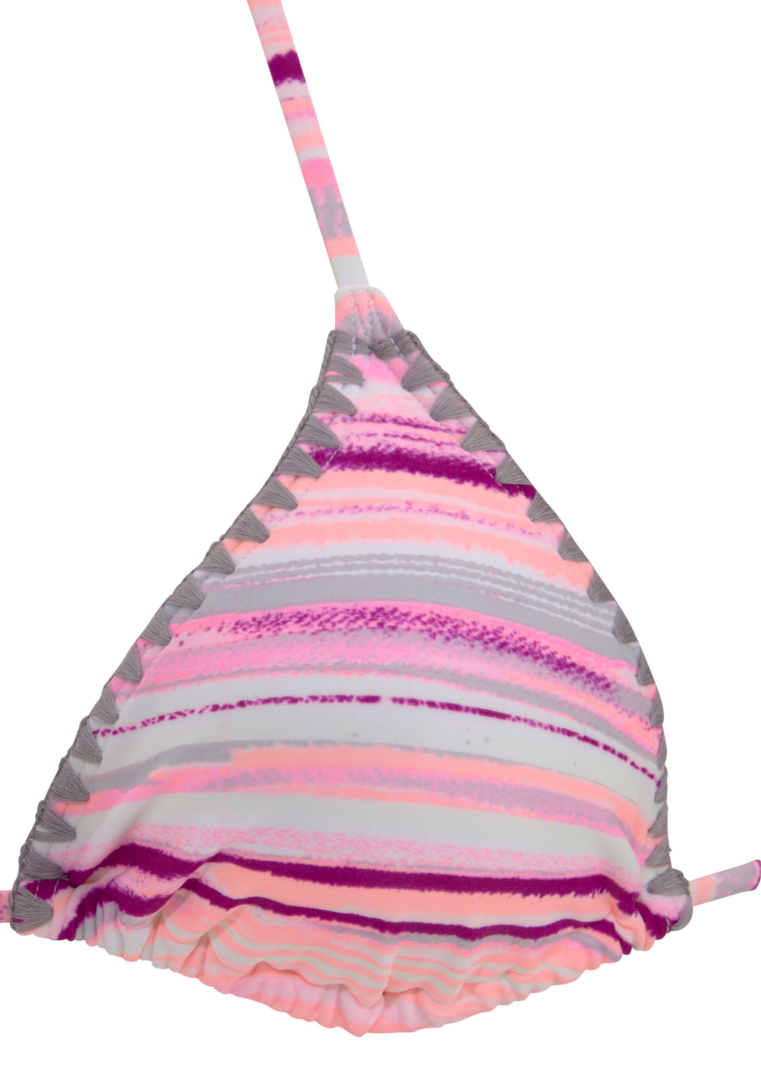 Venice Beach Triangel-Bikini mit Häkelkanten am Cup und Hose